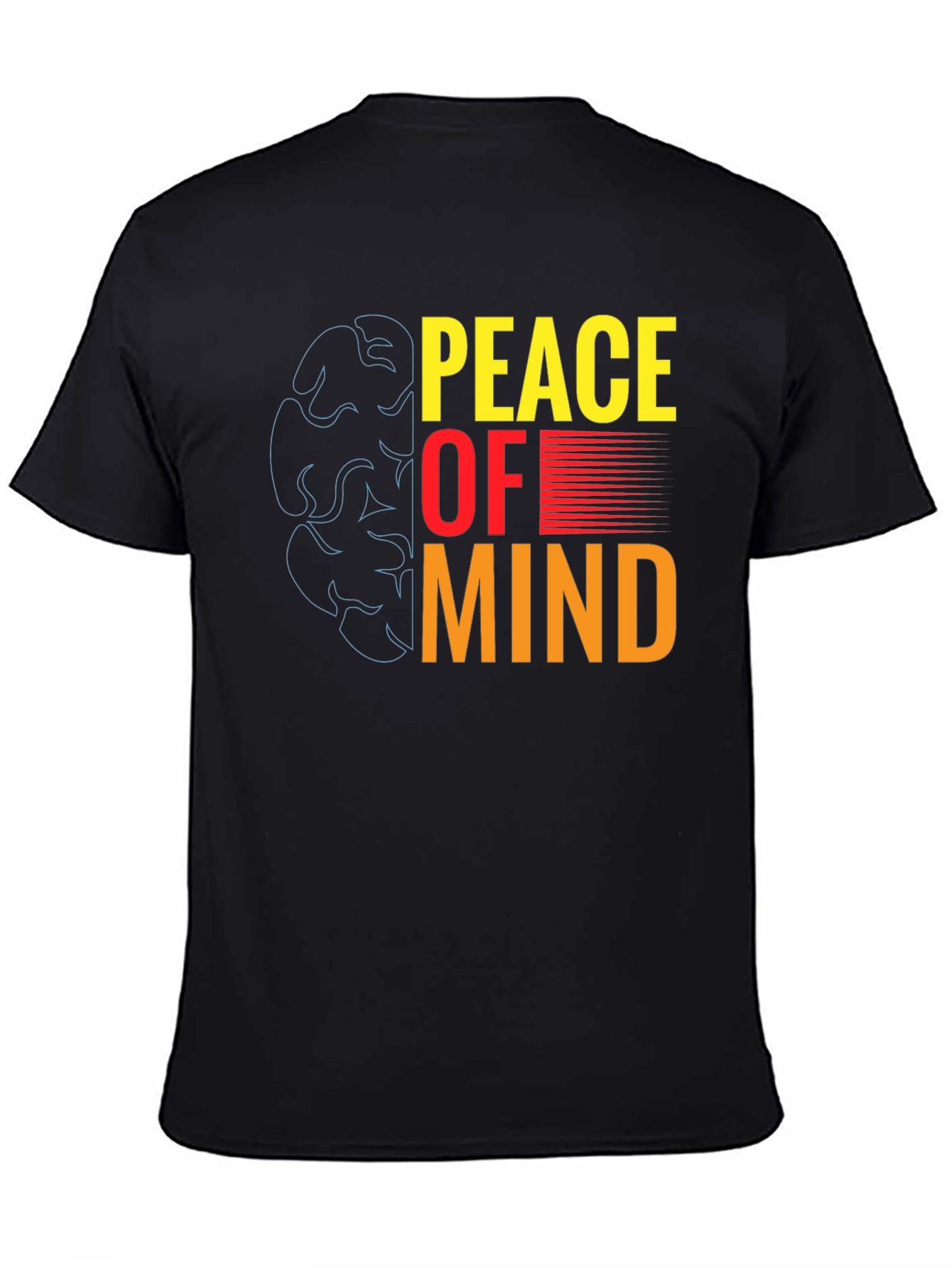 Peace of Mind Graphic T-Shirt - Black