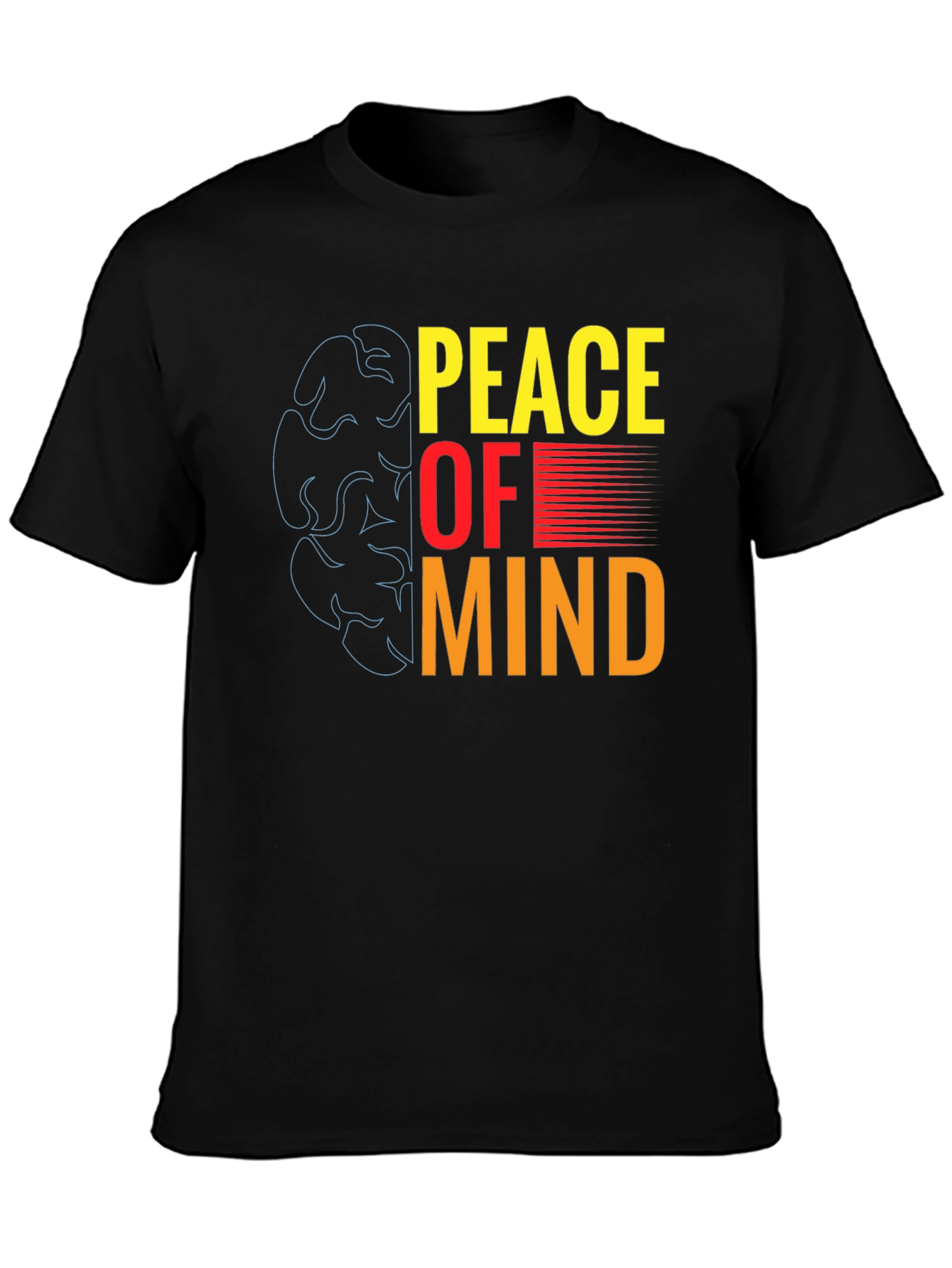 Peace of Mind Graphic T-Shirt - Black