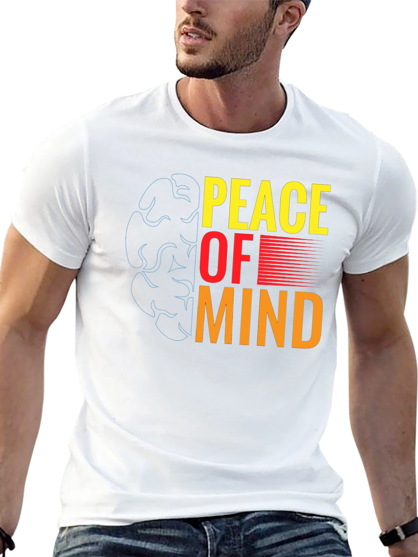 Peace of Mind Graphic T-Shirt - Black