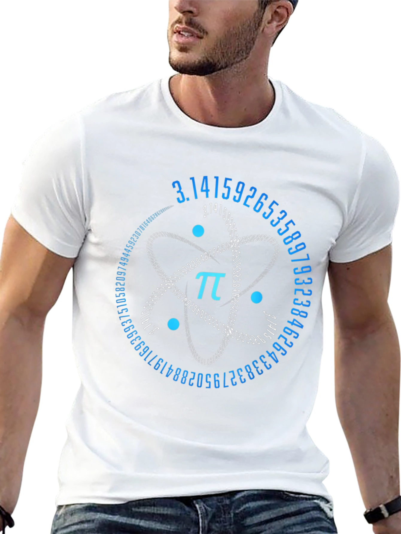 Pi Atom T-Shirt - Science Math Geek Tee