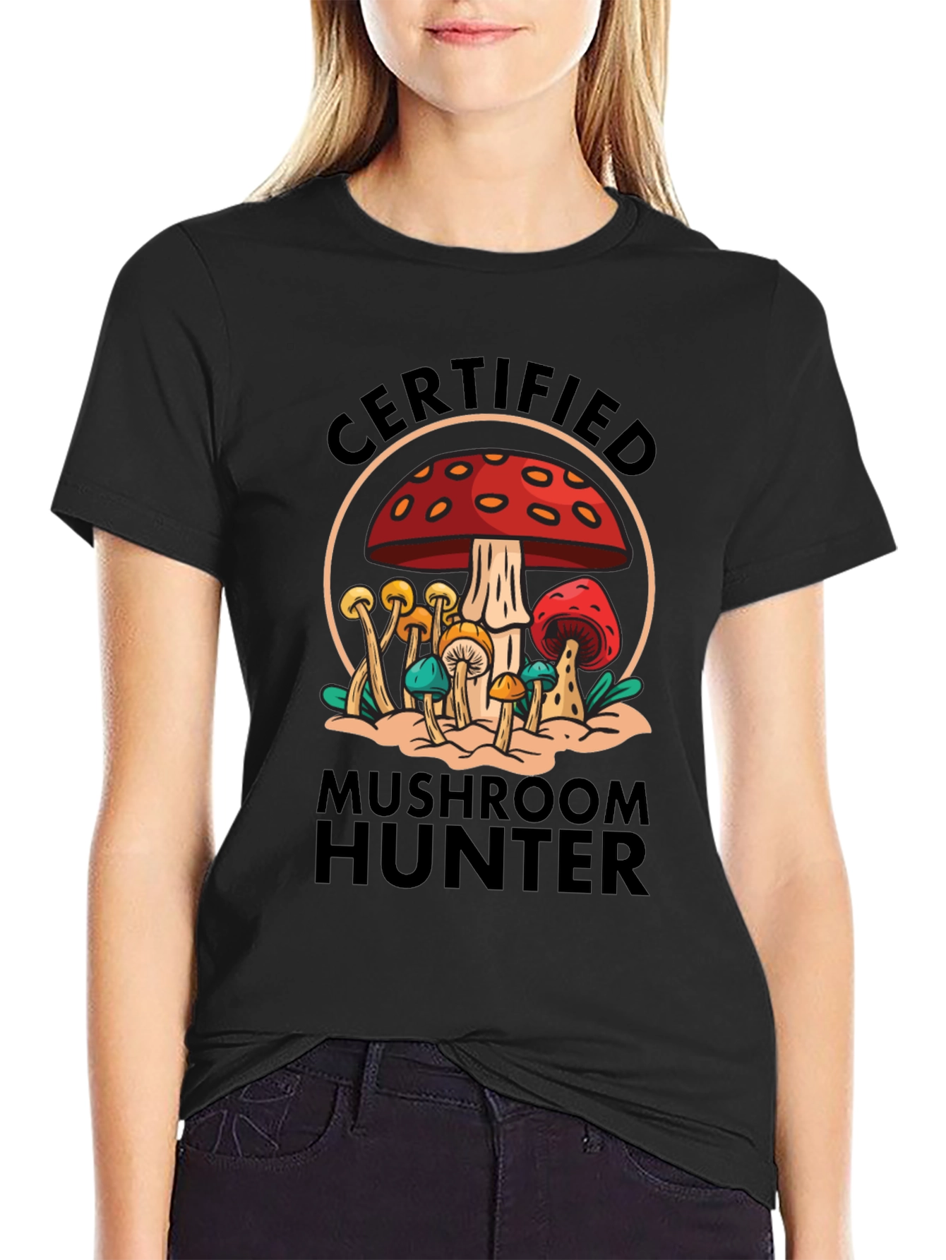 Certified Mushroom Hunter Graphic Tee