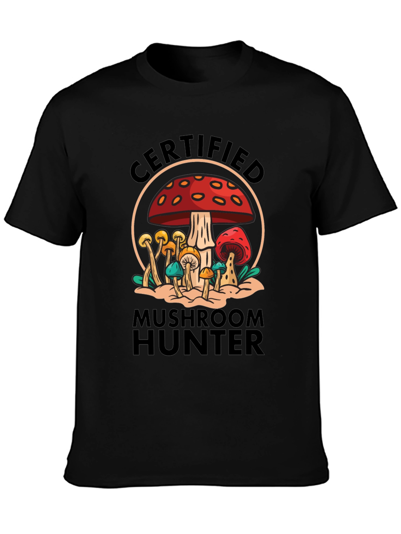 Certified Mushroom Hunter Graphic Tee