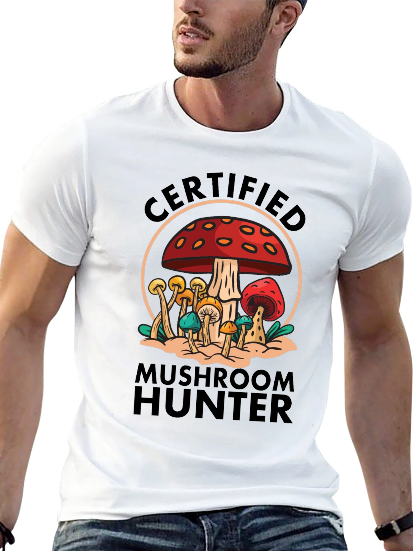 Certified Mushroom Hunter Graphic Tee