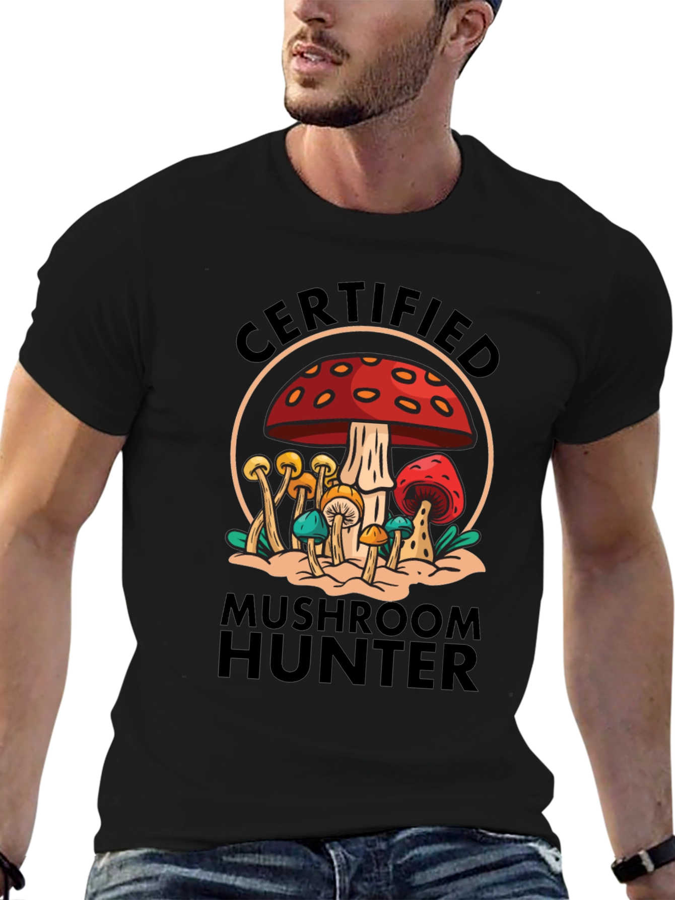 Certified Mushroom Hunter Graphic Tee