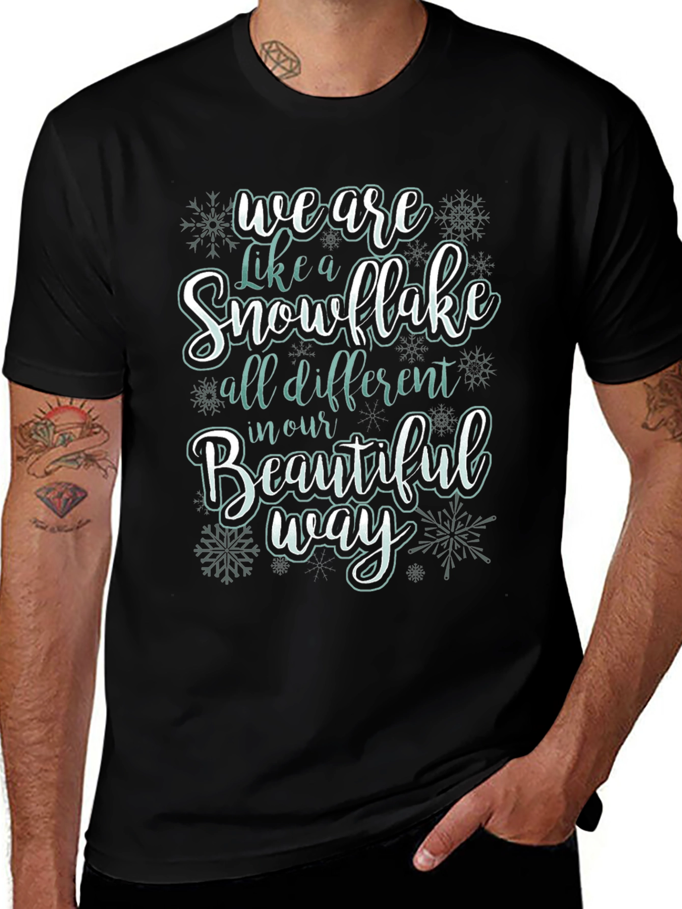 Snowflake Inspirational Graphic T-Shirt