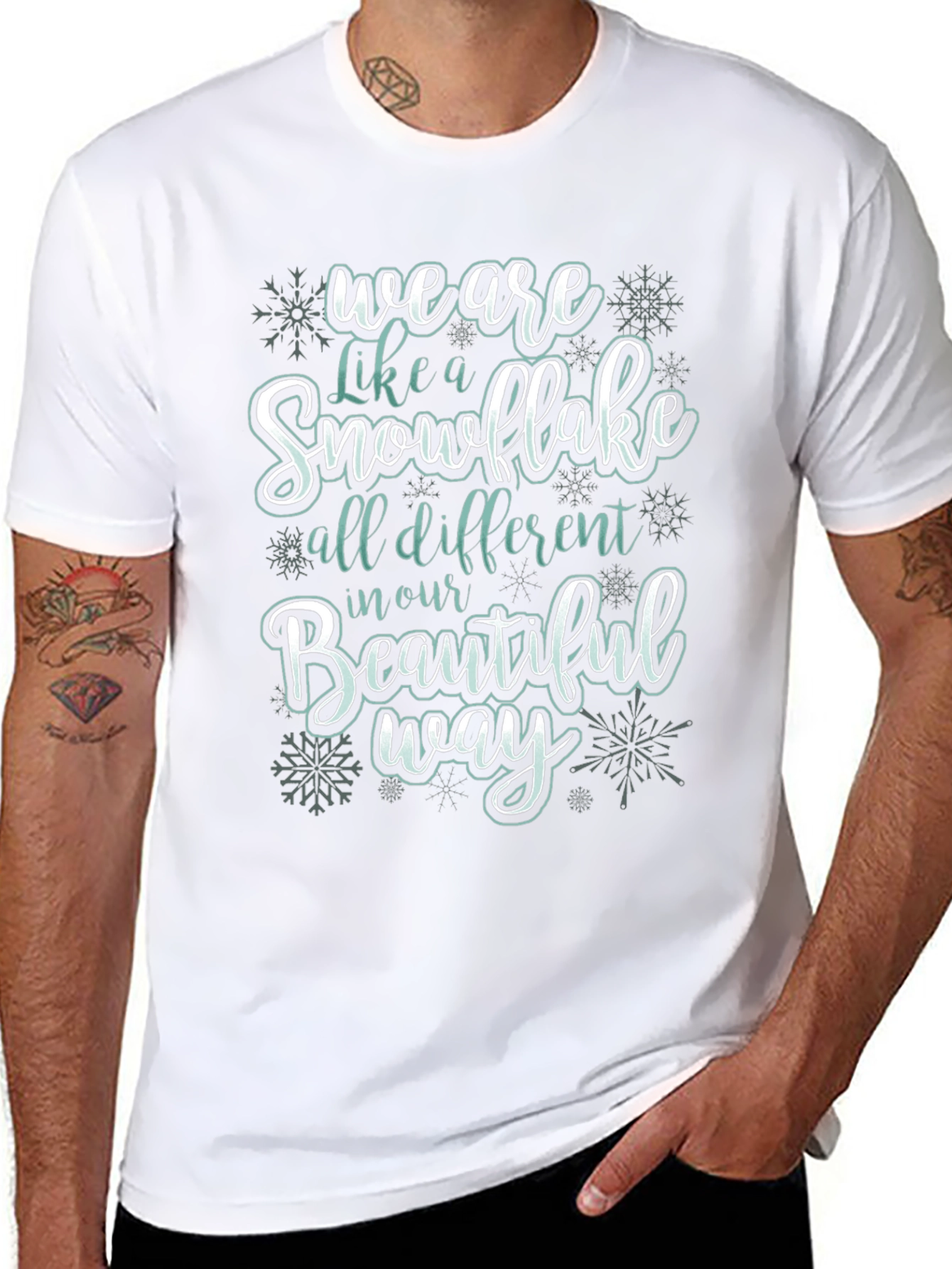 Snowflake Inspirational Graphic T-Shirt