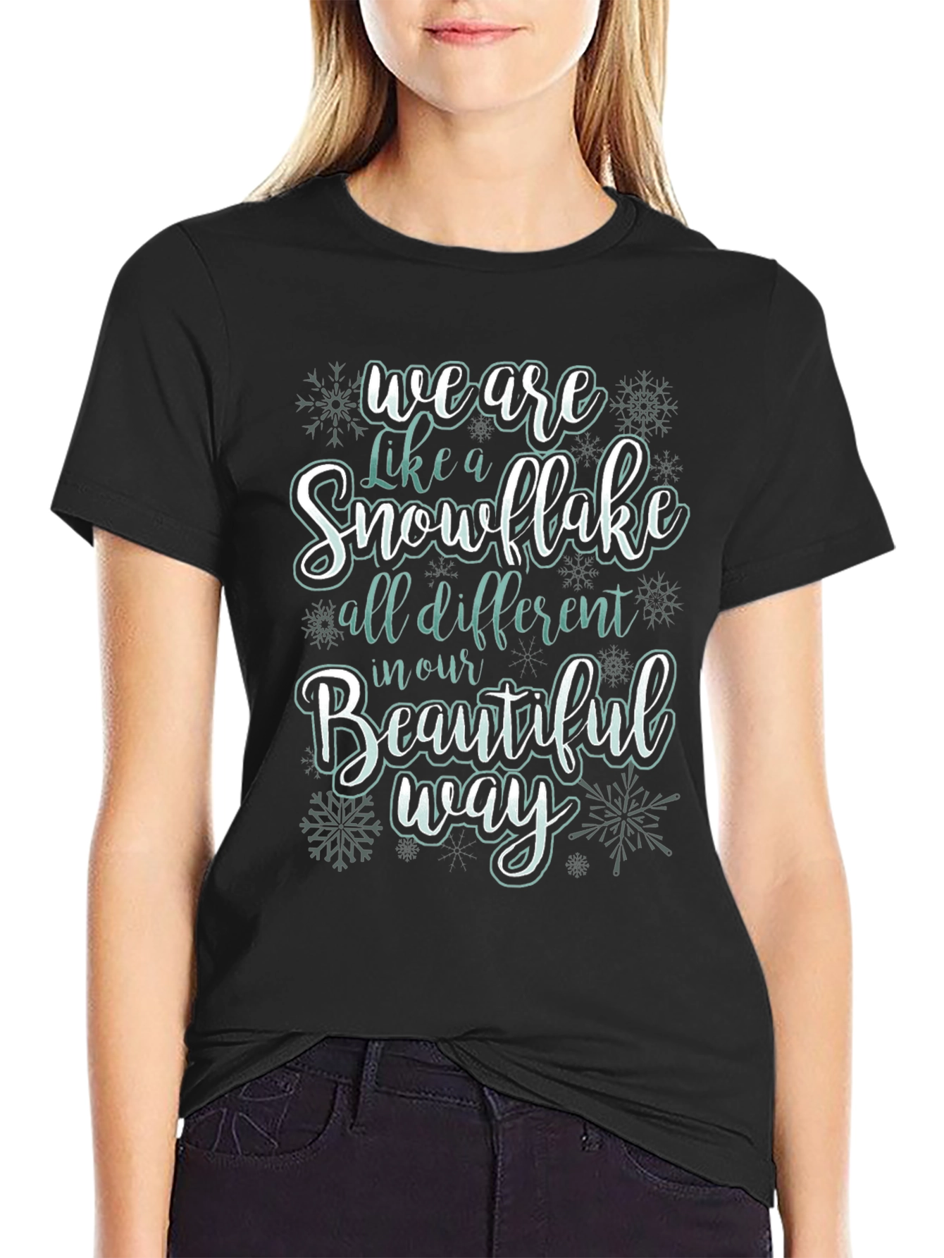 Snowflake Inspirational Graphic T-Shirt