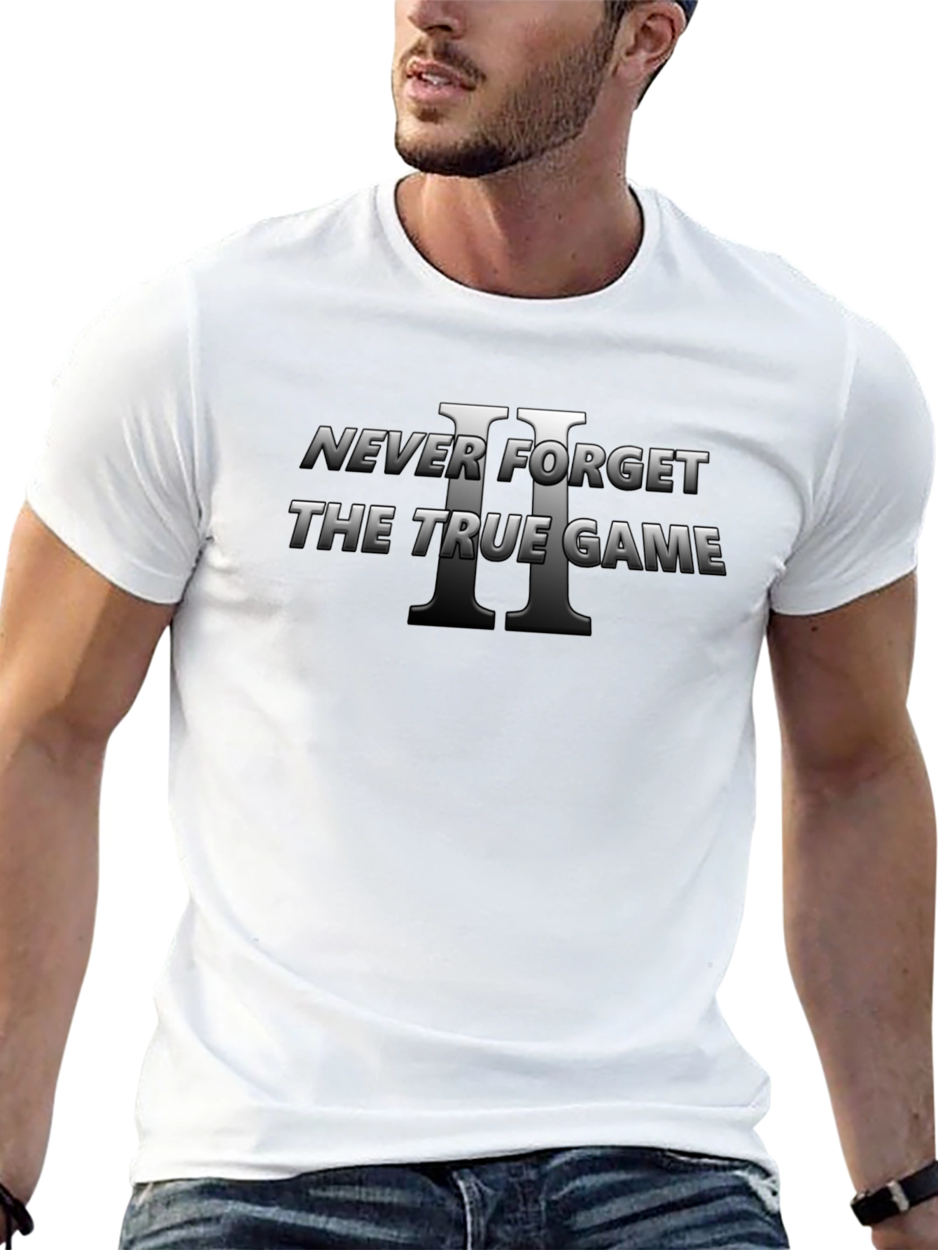 Never Forget The True Game II Black T-Shirt