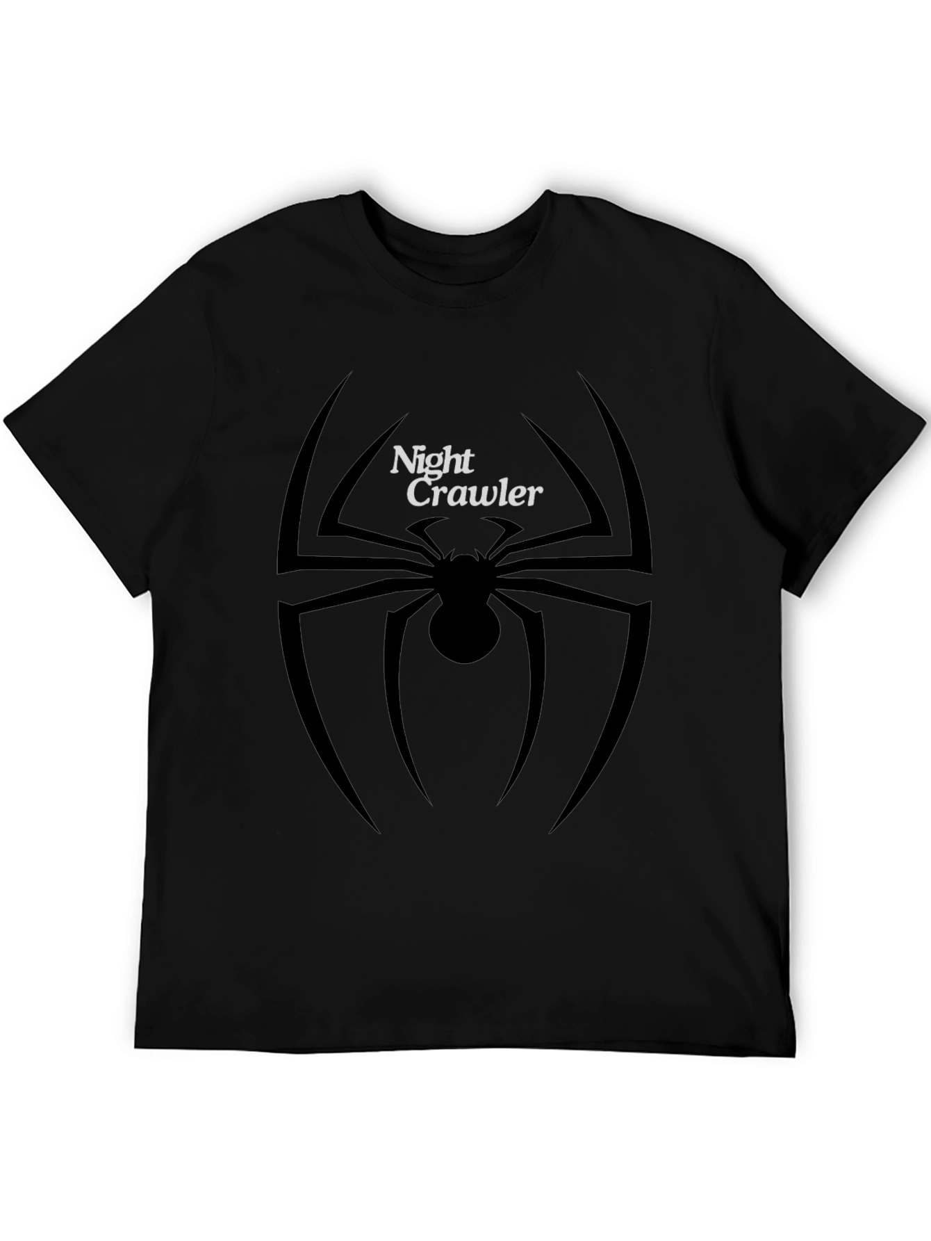 Night Crawler Spider Graphic Tee - Black