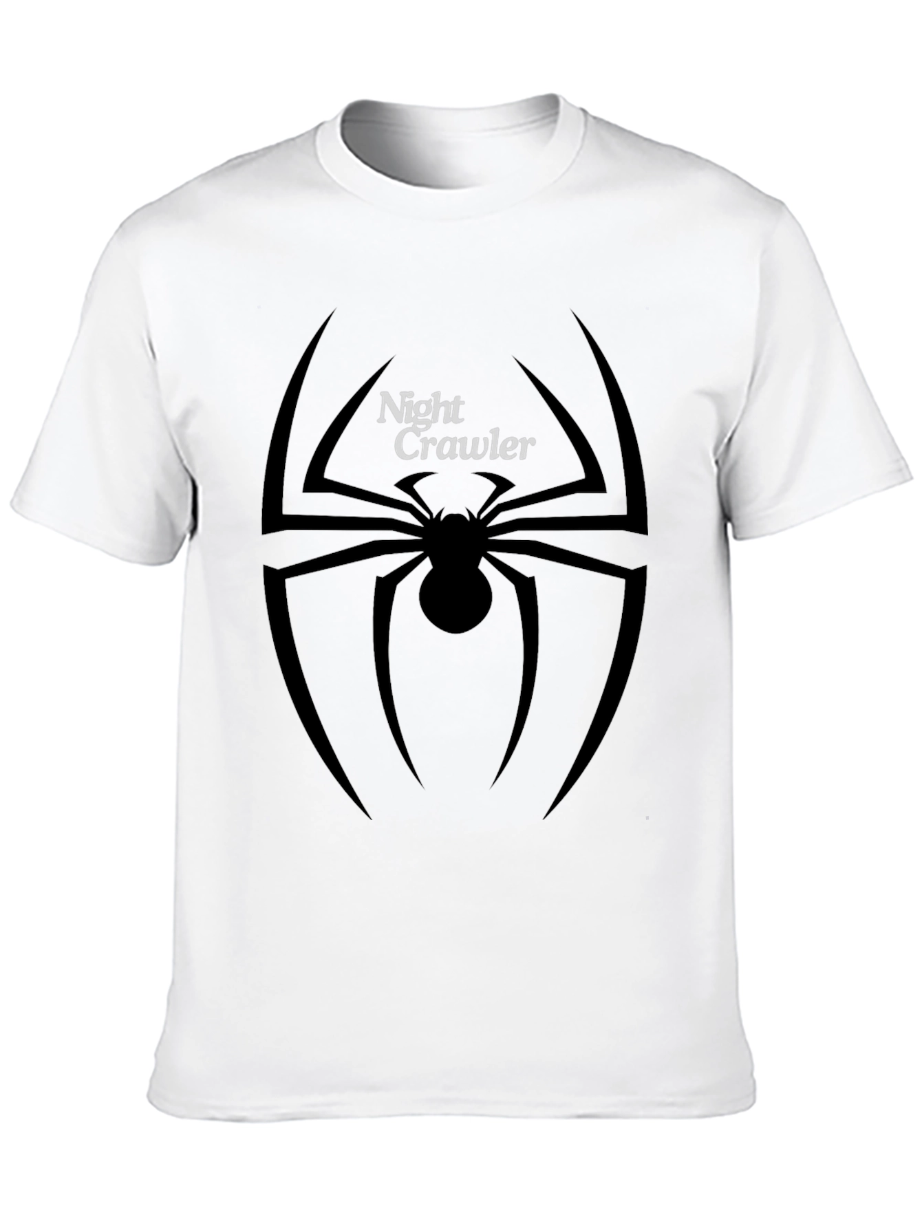 Night Crawler Spider Graphic Tee - Black