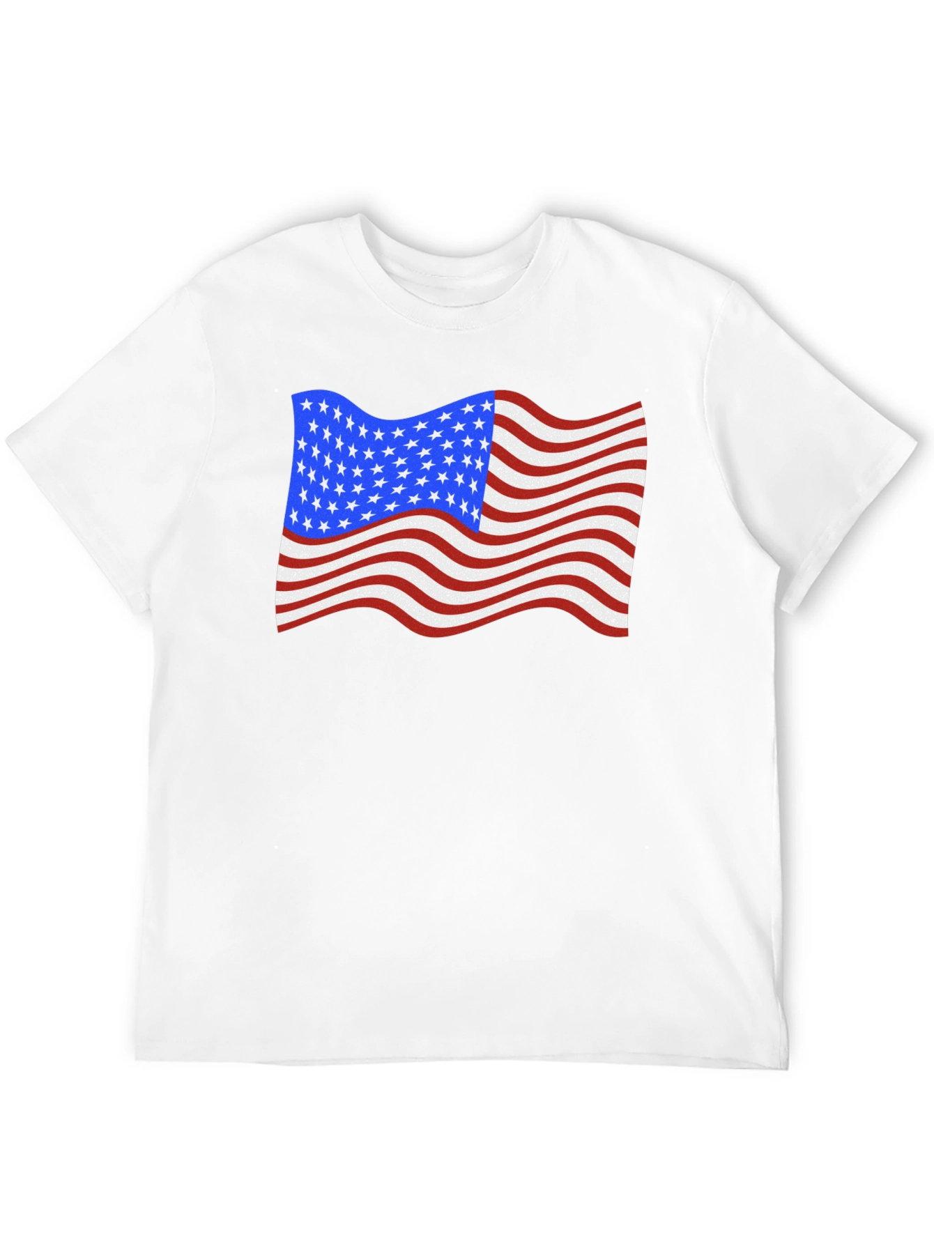 USA Flag Waving Patriotic T-Shirt