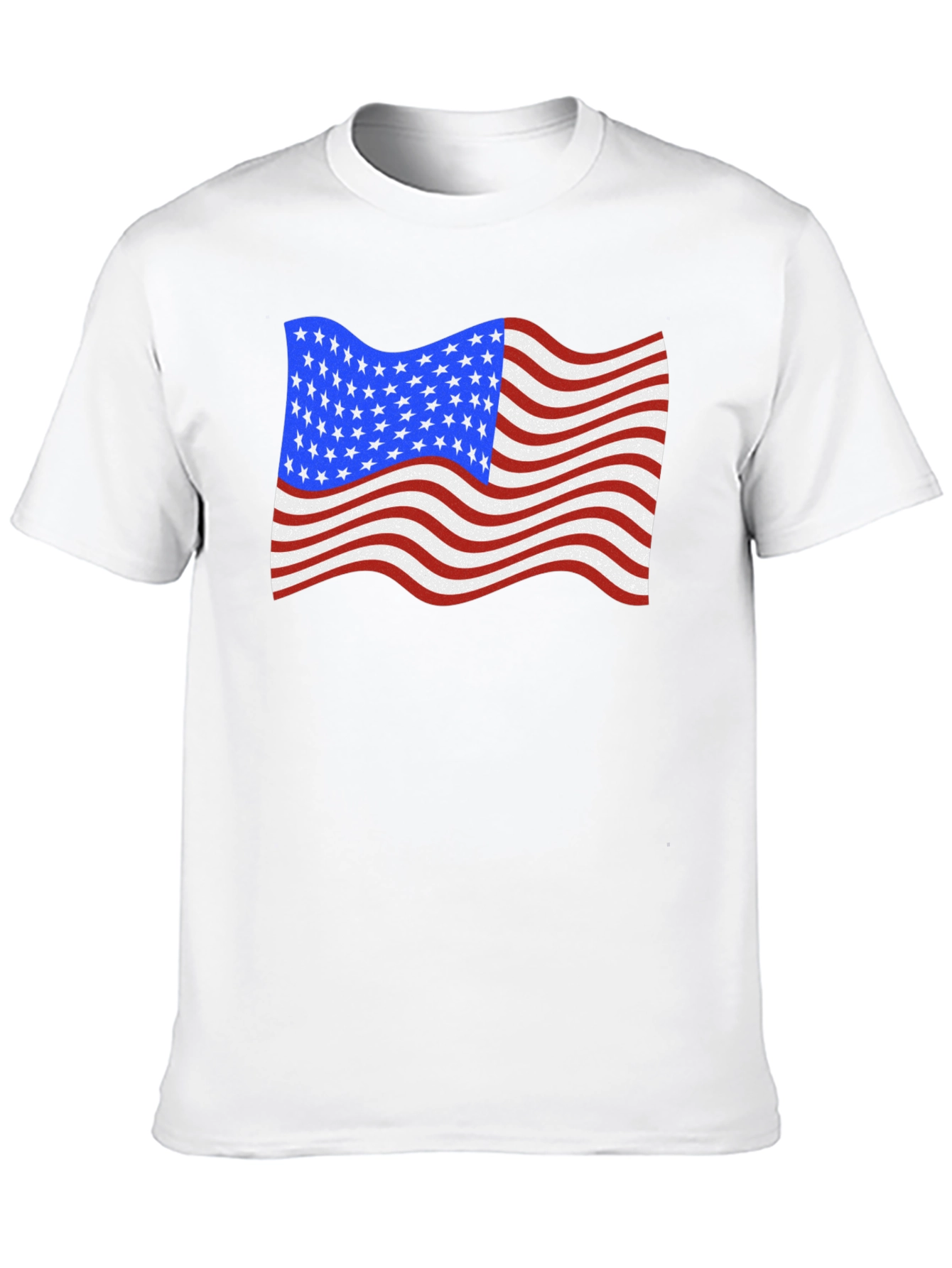 USA Flag Waving Patriotic T-Shirt