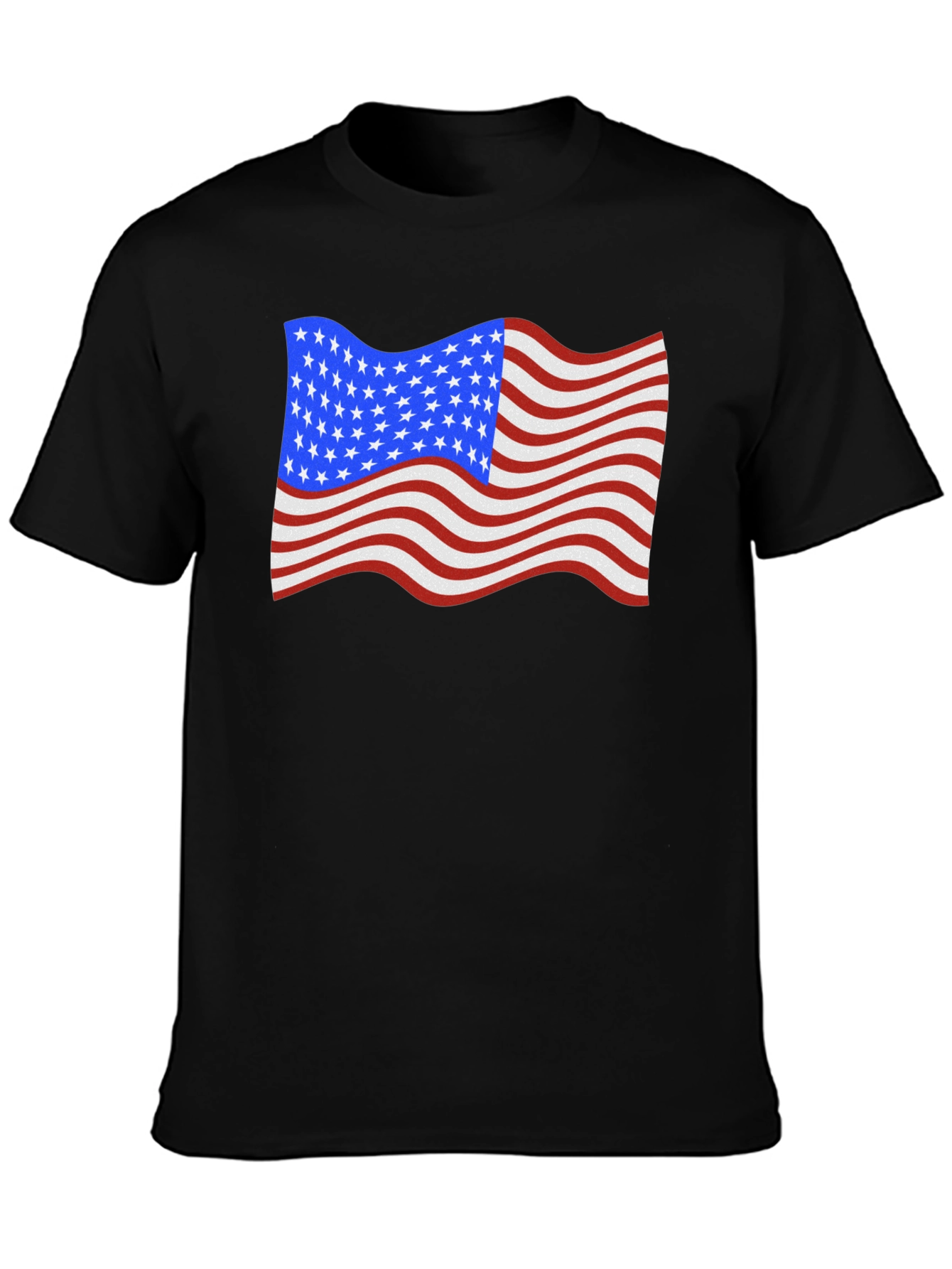 USA Flag Waving Patriotic T-Shirt