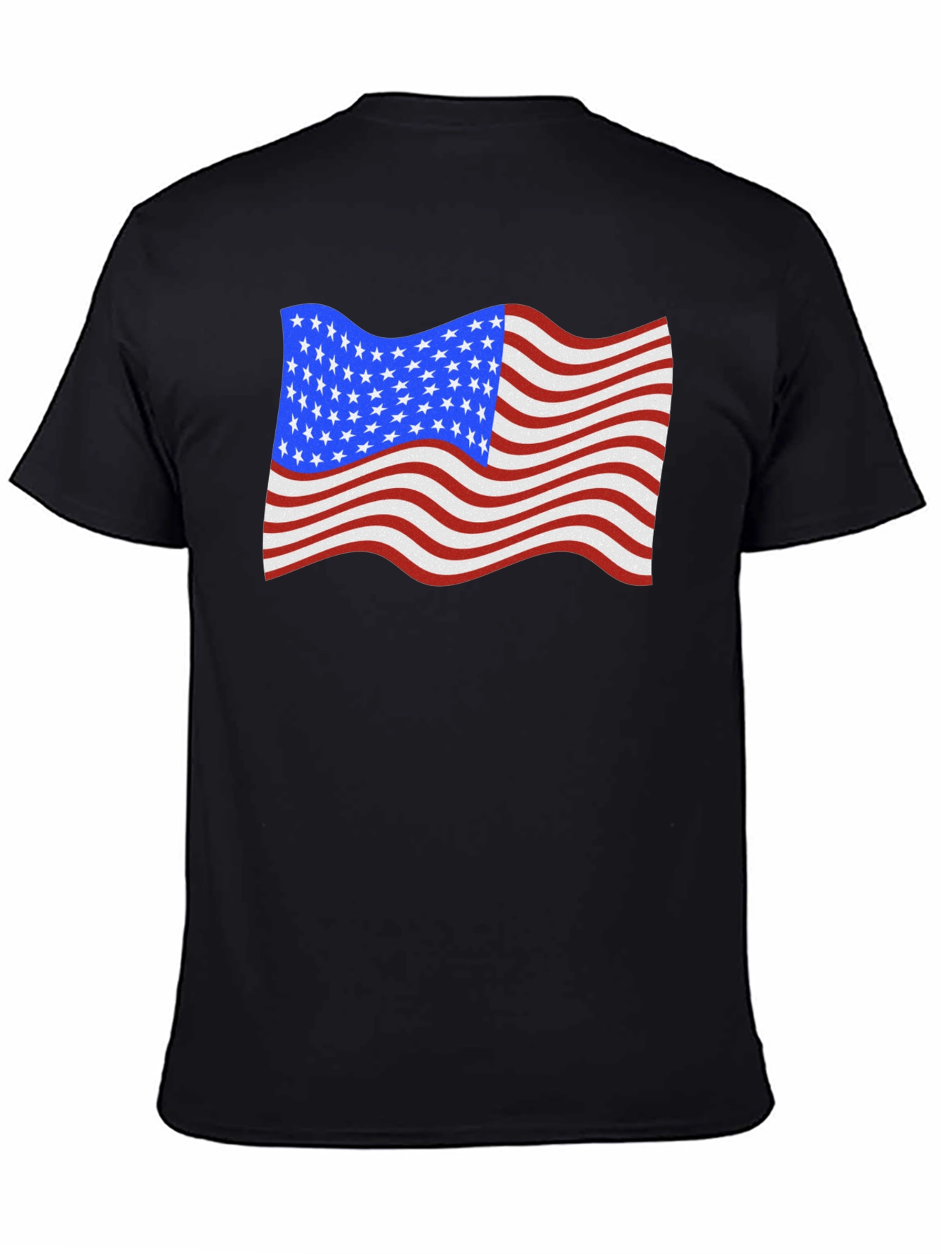 USA Flag Waving Patriotic T-Shirt