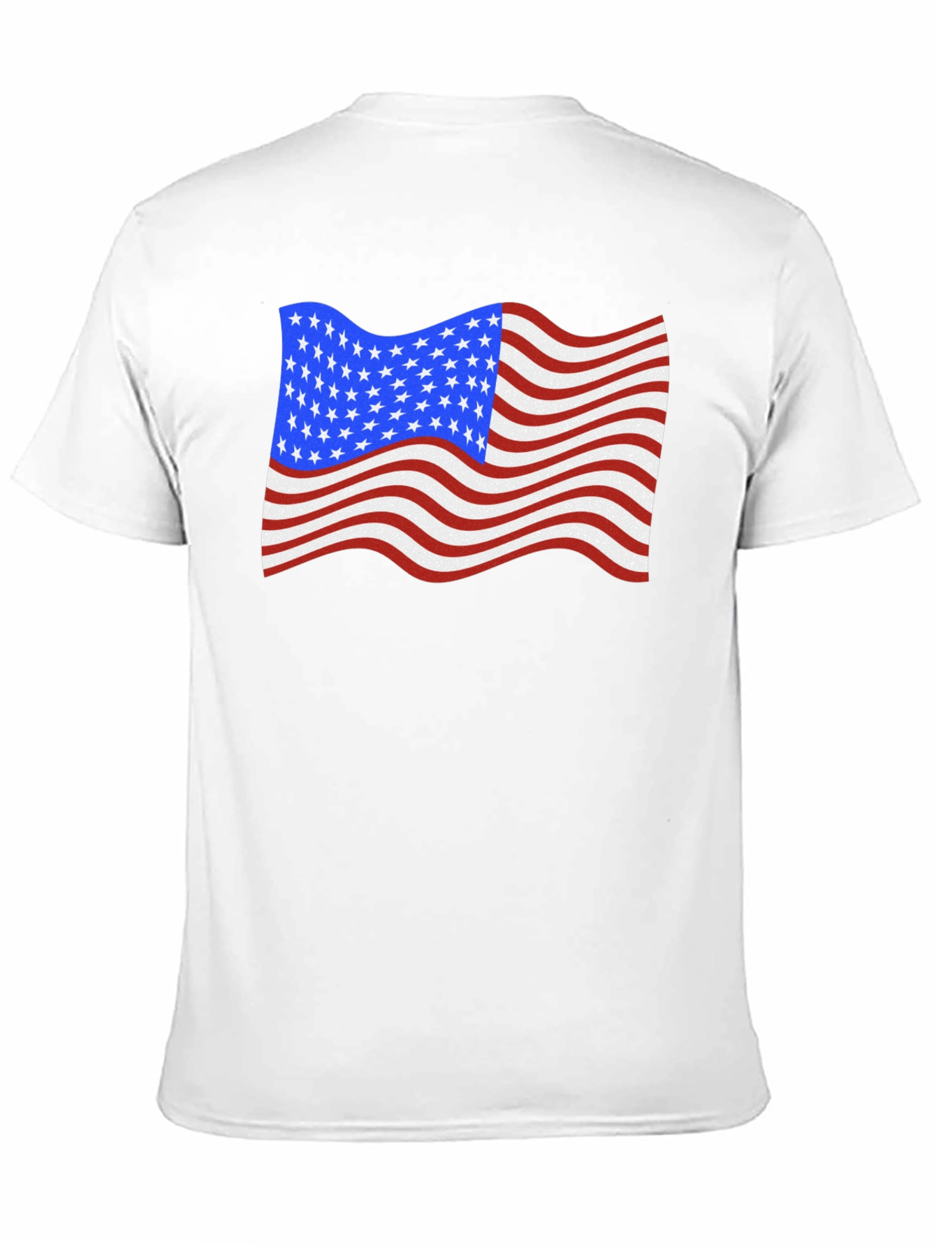 USA Flag Waving Patriotic T-Shirt