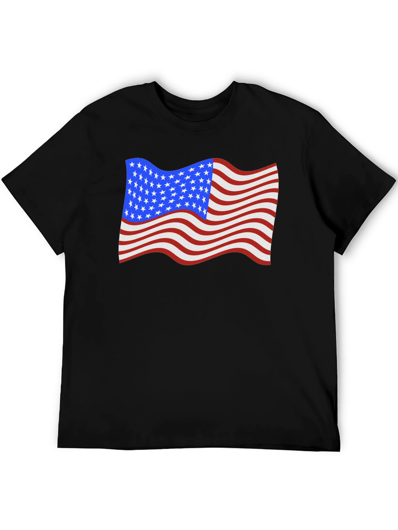 USA Flag Waving Patriotic T-Shirt