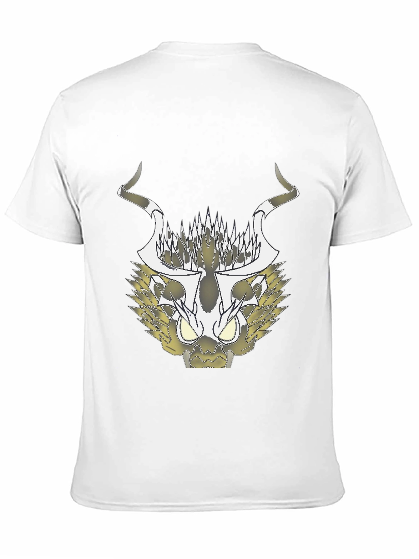 Abstract Black T-Shirt with Geometric Animal Design