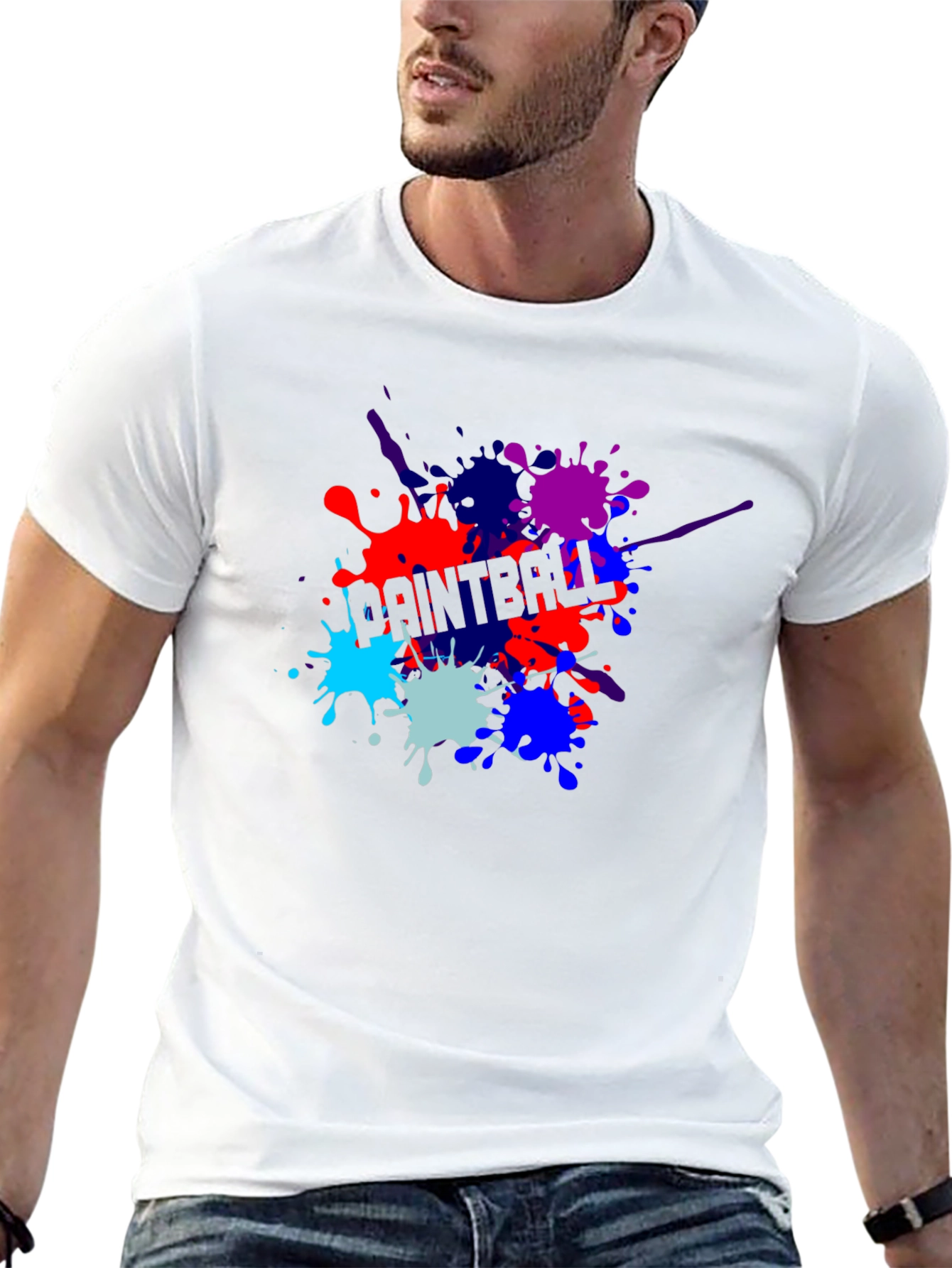 Paintball Splatter T-Shirt - Cool Graphic Tee