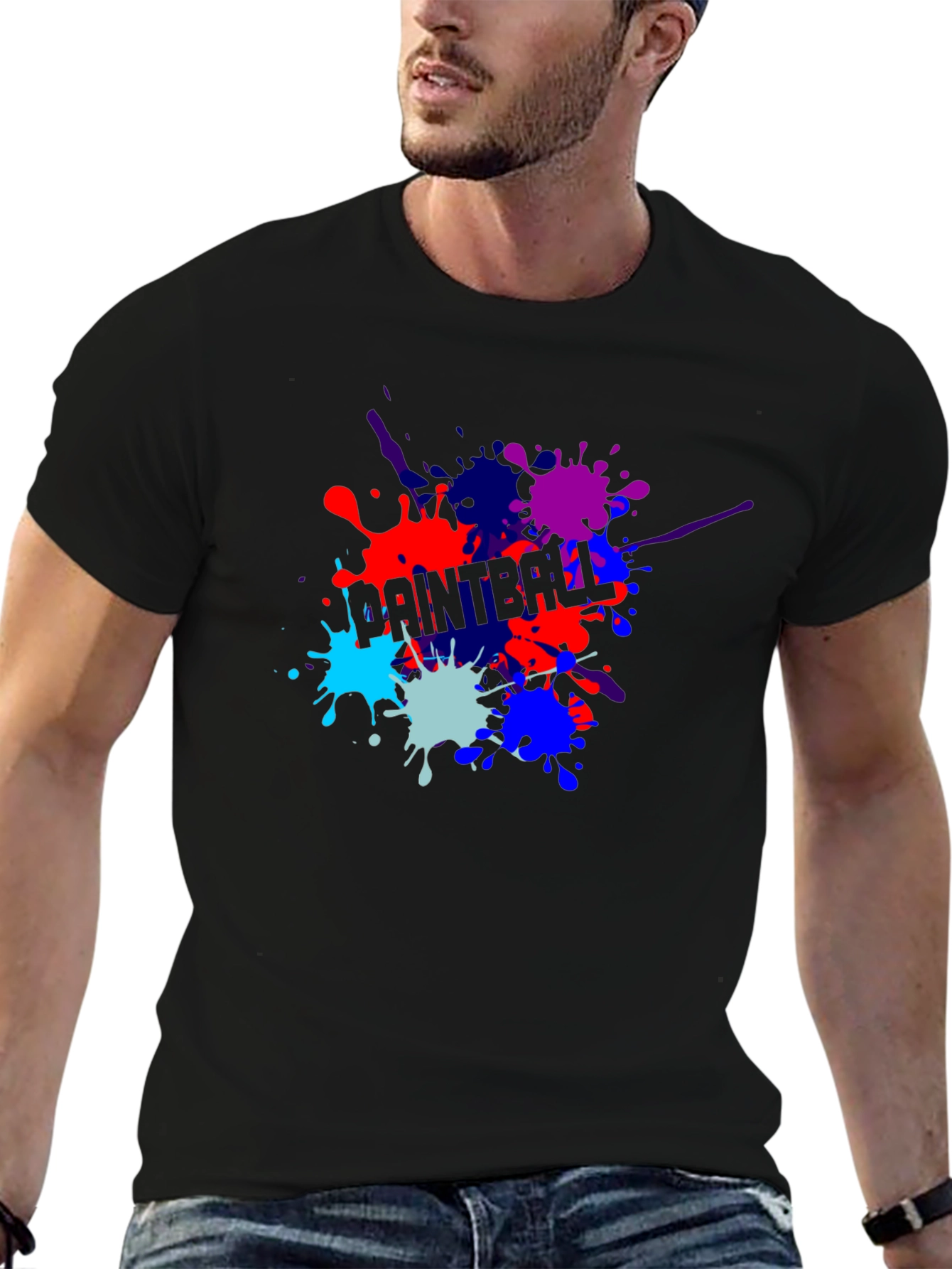 Paintball Splatter T-Shirt - Cool Graphic Tee