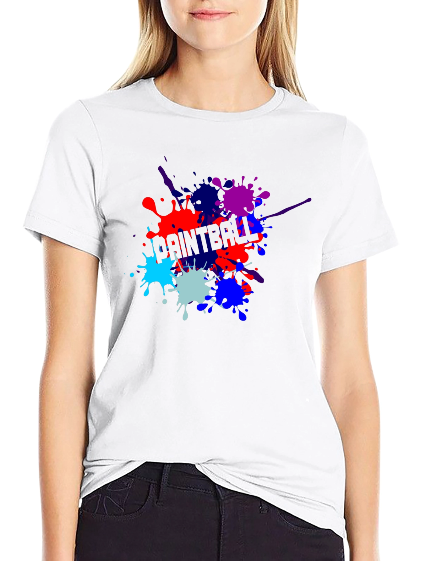 Paintball Splatter T-Shirt - Cool Graphic Tee