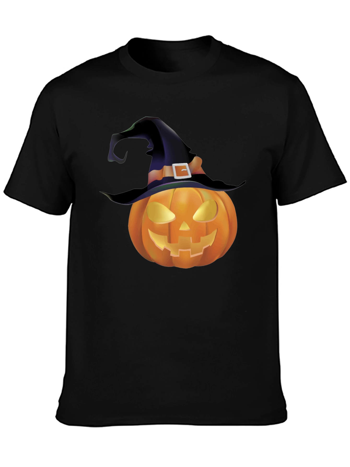 Halloween Pumpkin Witch Hat T-Shirt