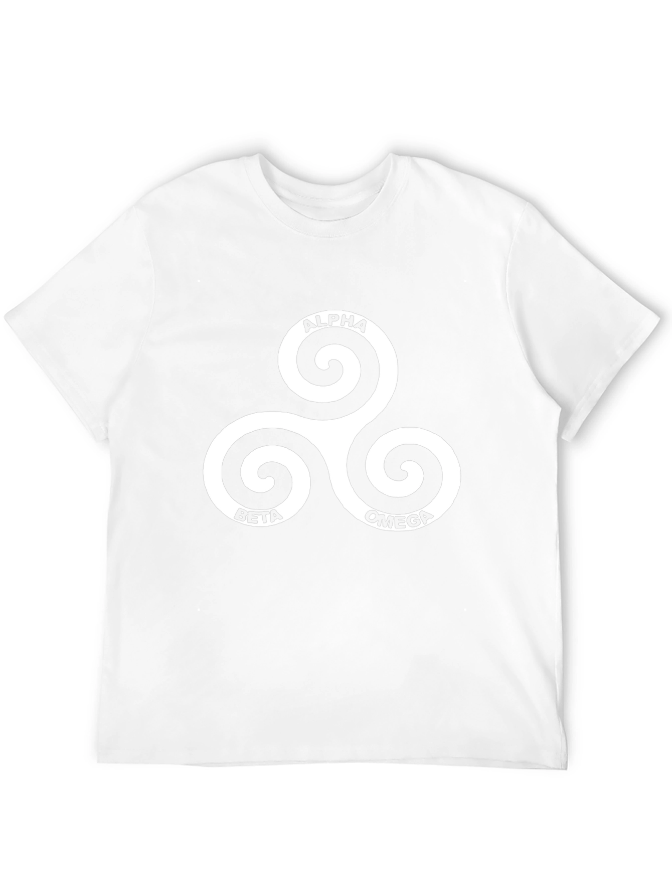 Alpha Beta Omega Spiral Tee - Black