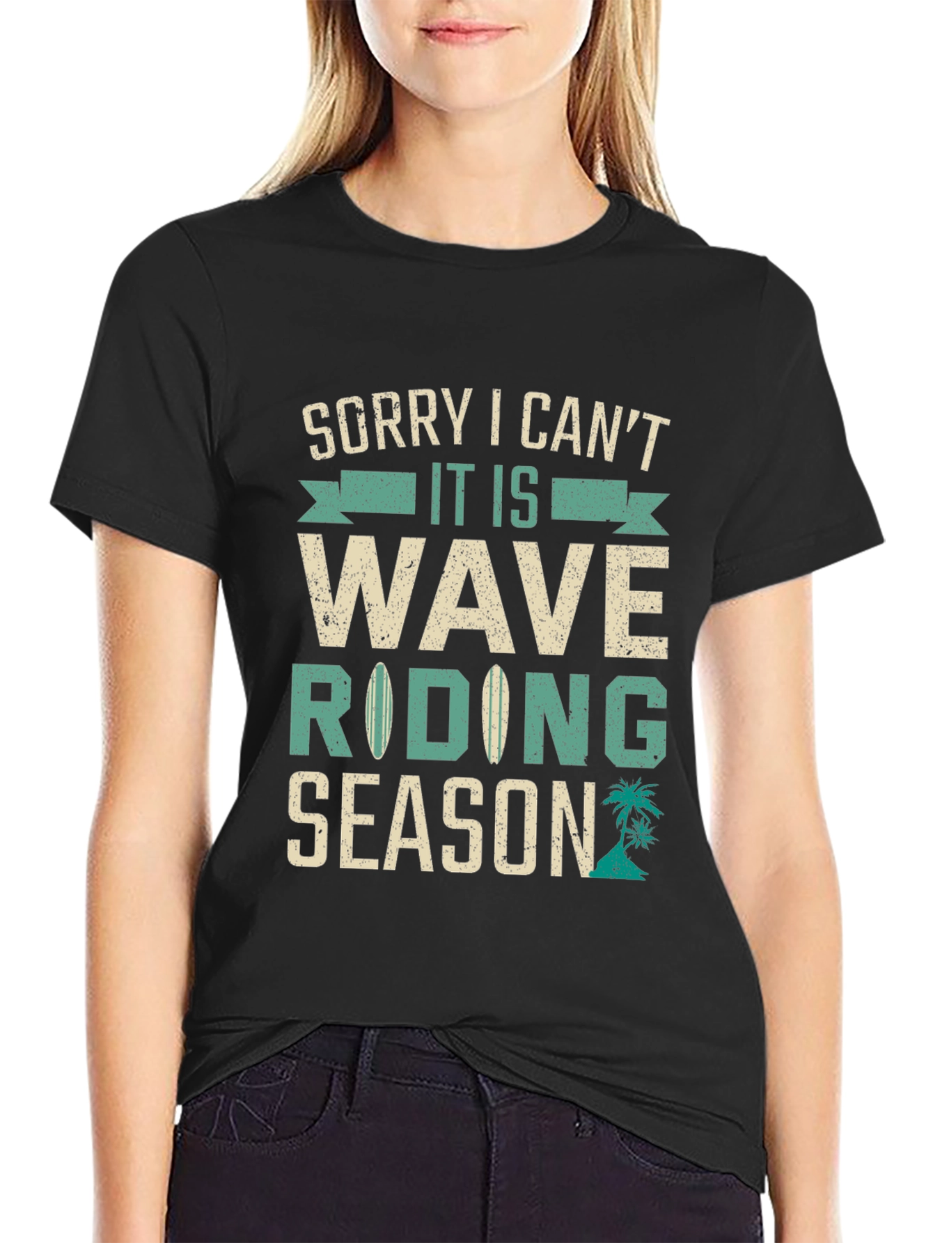 Wave Riding Season Graphic T-Shirt