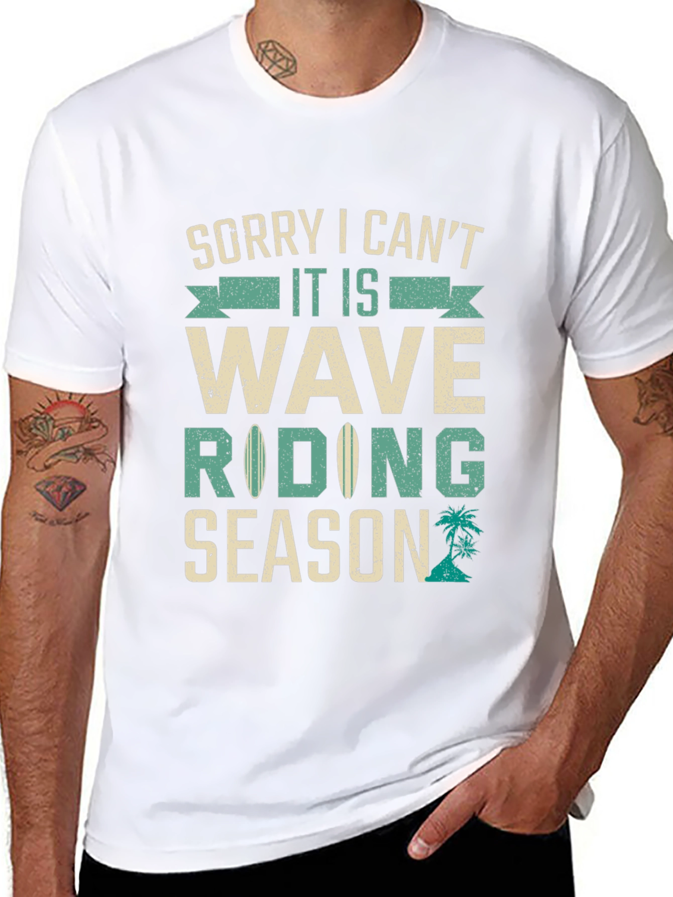 Wave Riding Season Graphic T-Shirt