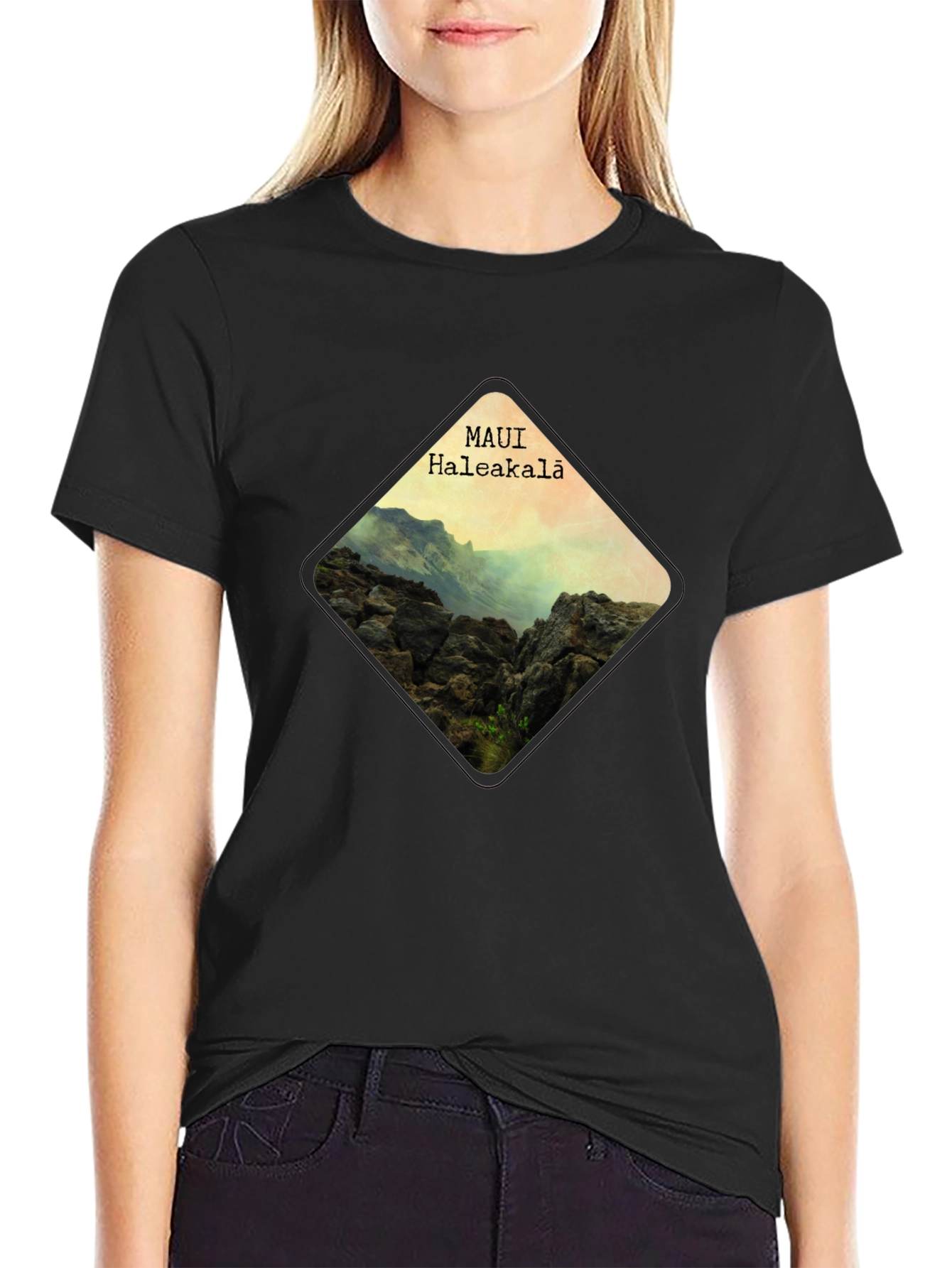 Maui Haleakala Diamond Graphic T-Shirt
