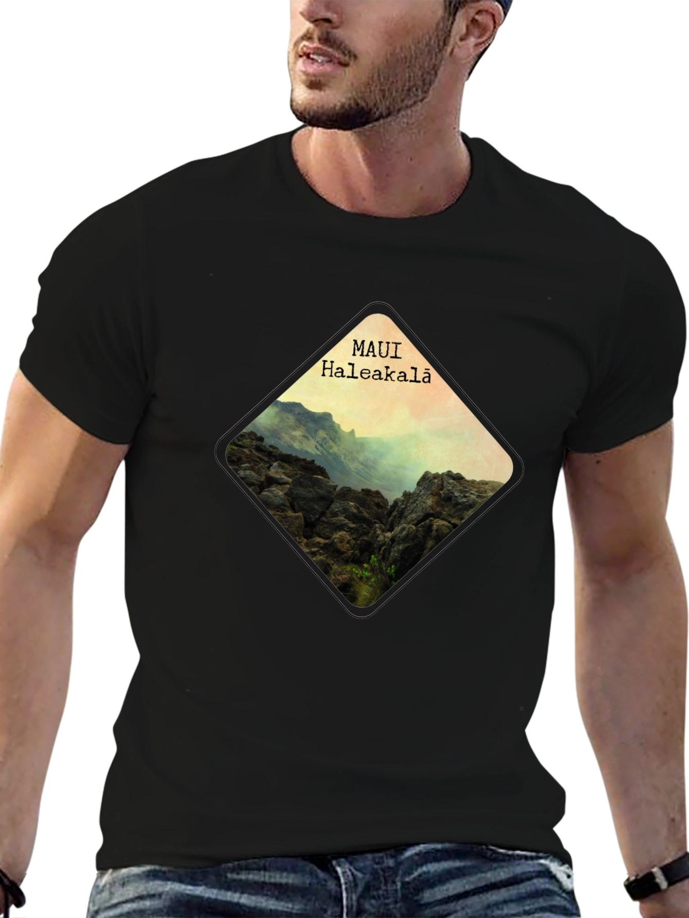 Maui Haleakala Diamond Graphic T-Shirt