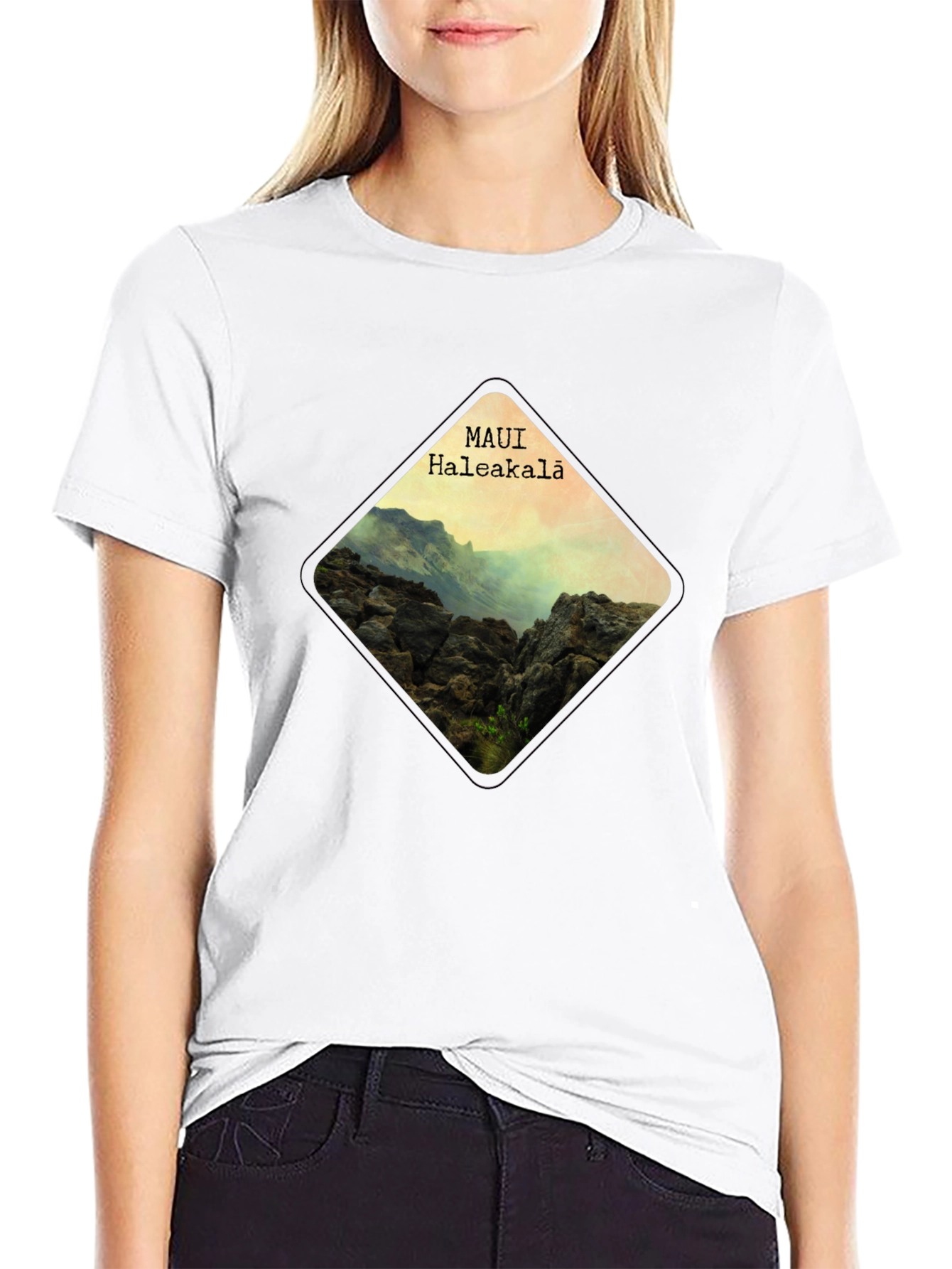 Maui Haleakala Diamond Graphic T-Shirt