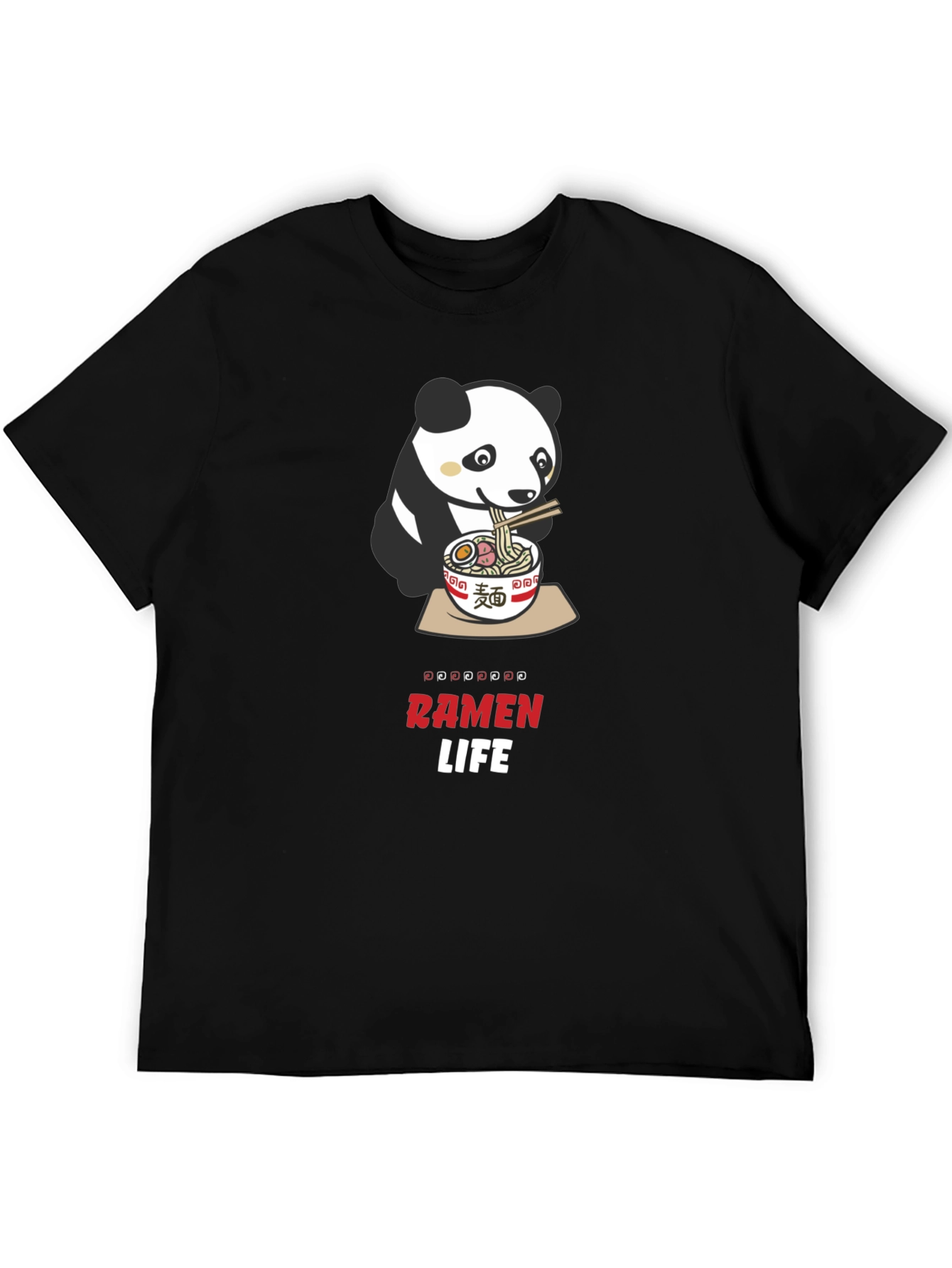 Panda Ramen Life Graphic T-Shirt