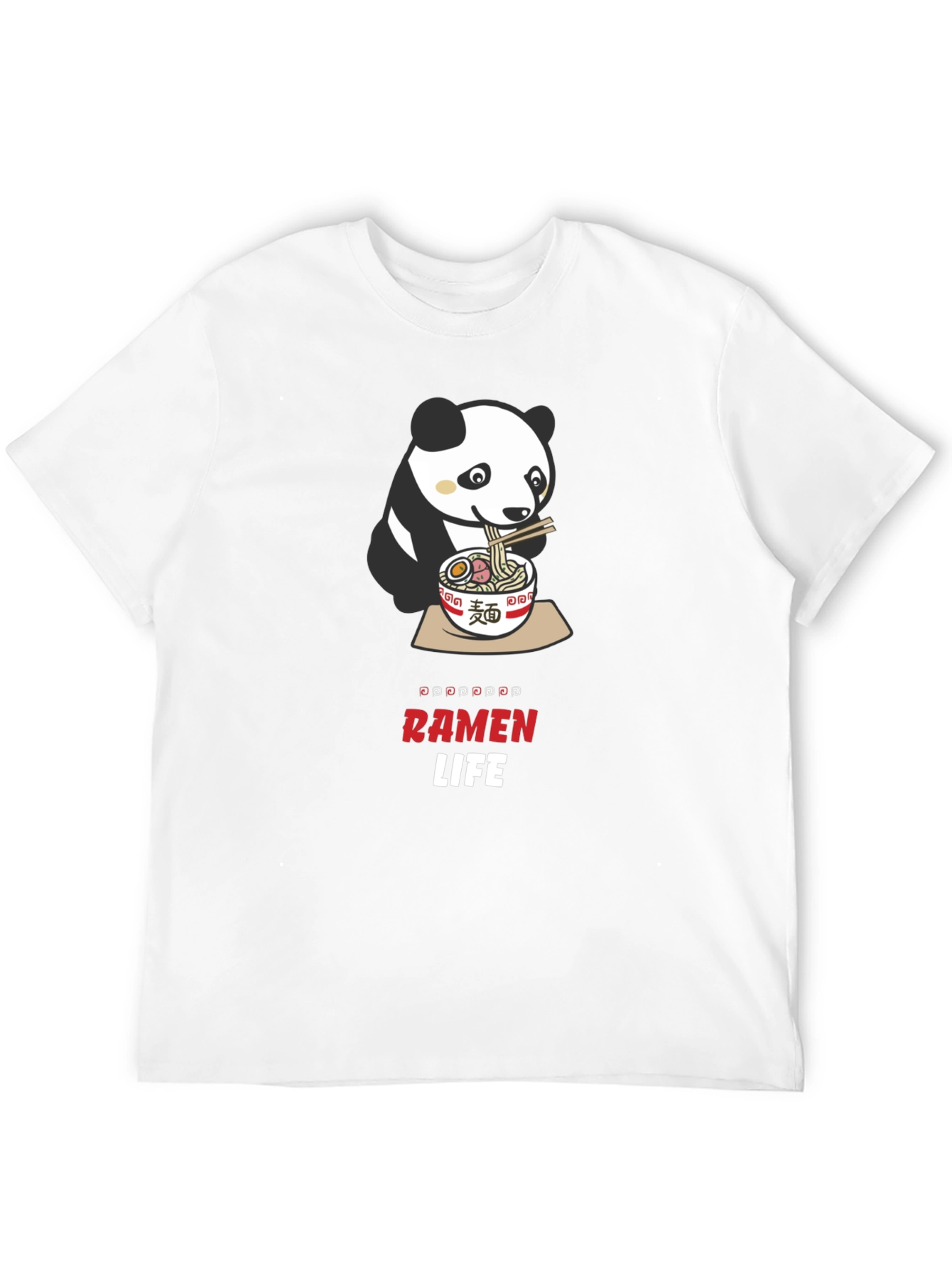 Panda Ramen Life Graphic T-Shirt