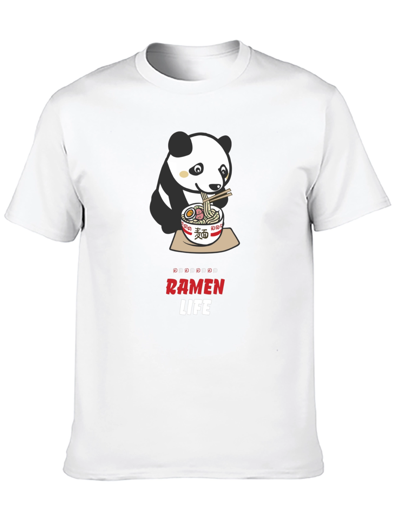 Panda Ramen Life Graphic T-Shirt