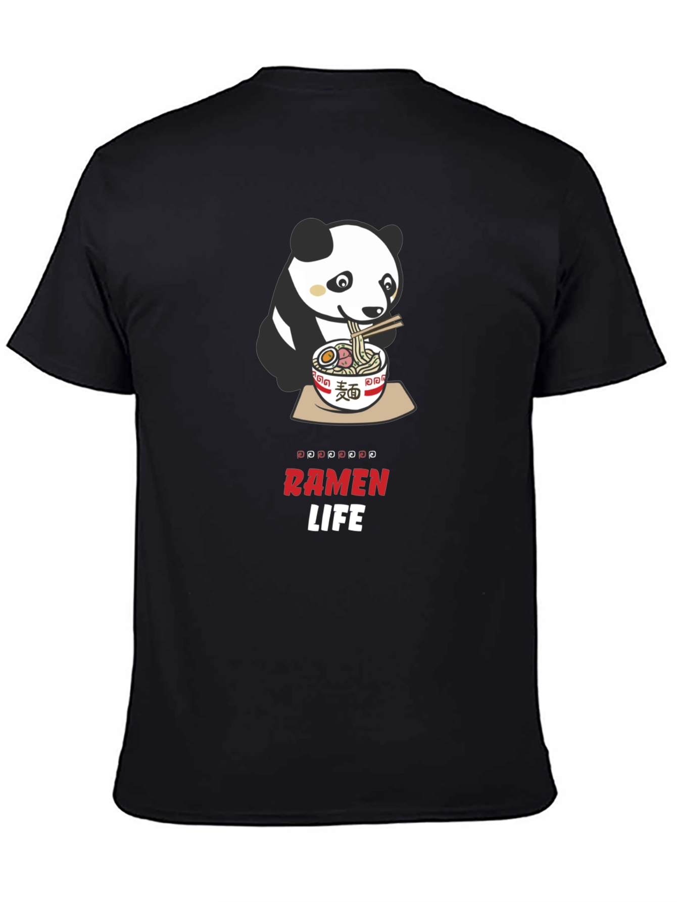 Panda Ramen Life Graphic T-Shirt