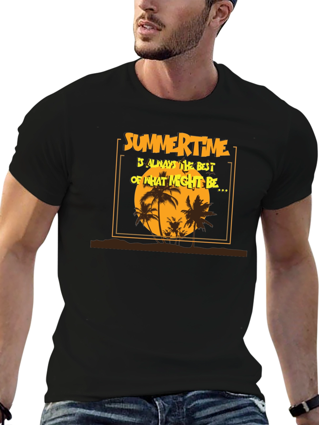 Summertime T-Shirt - Tropical Beach Design