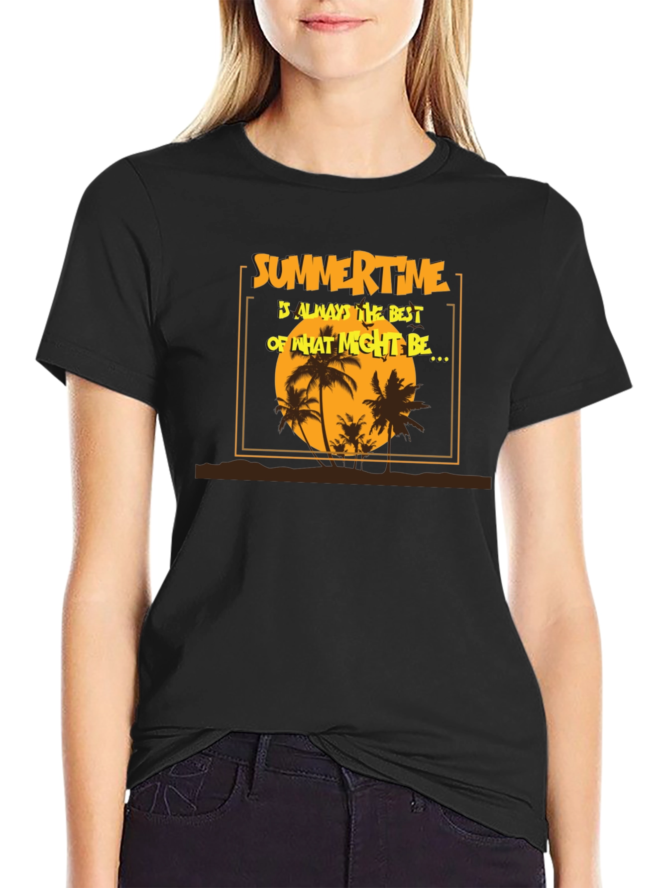 Summertime T-Shirt - Tropical Beach Design