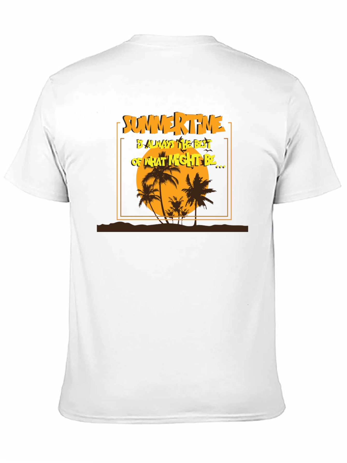 Summertime T-Shirt - Tropical Beach Design