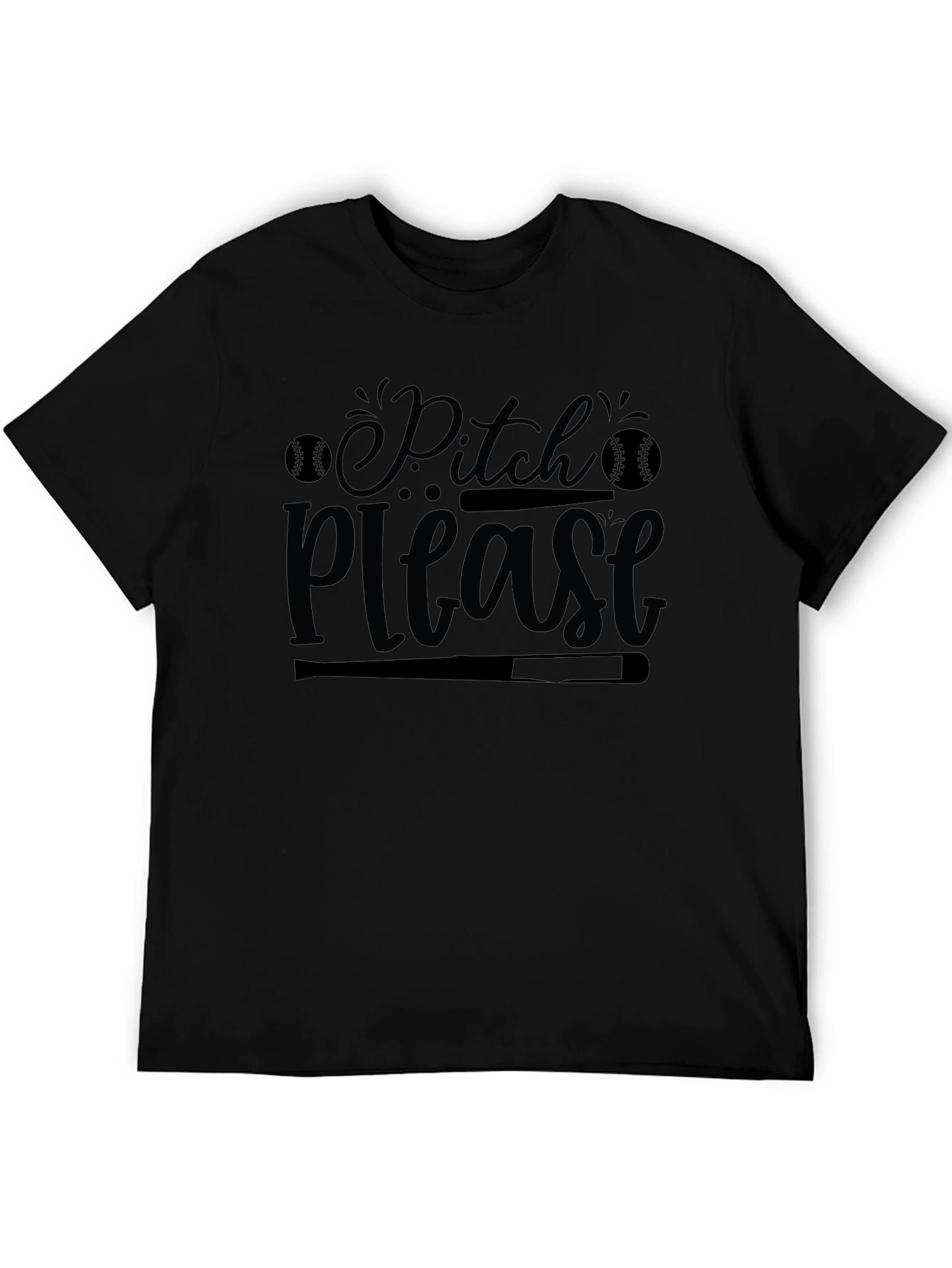 Pitch Please Baseball Graphic T-Shirt