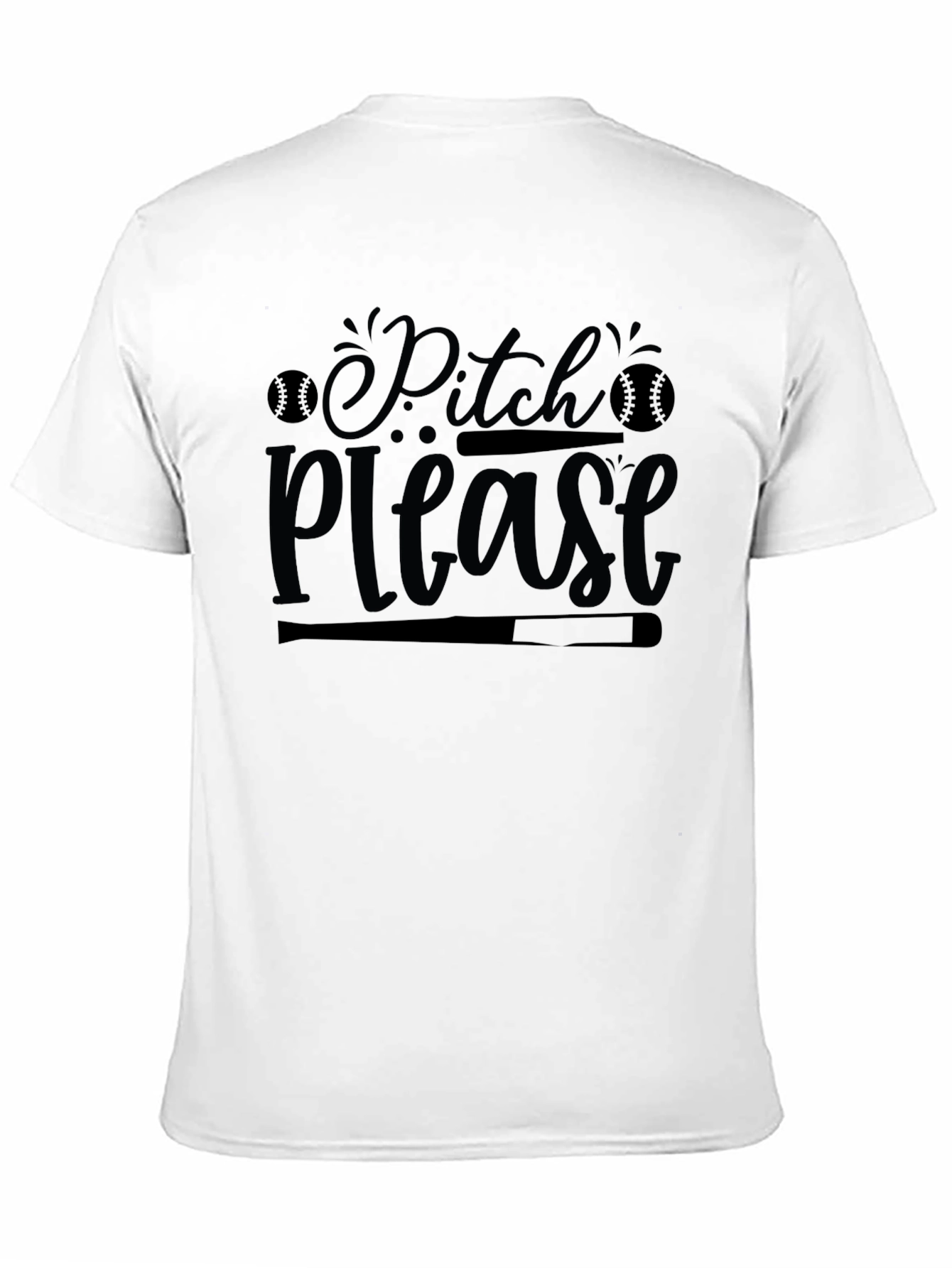 Pitch Please Baseball Graphic T-Shirt