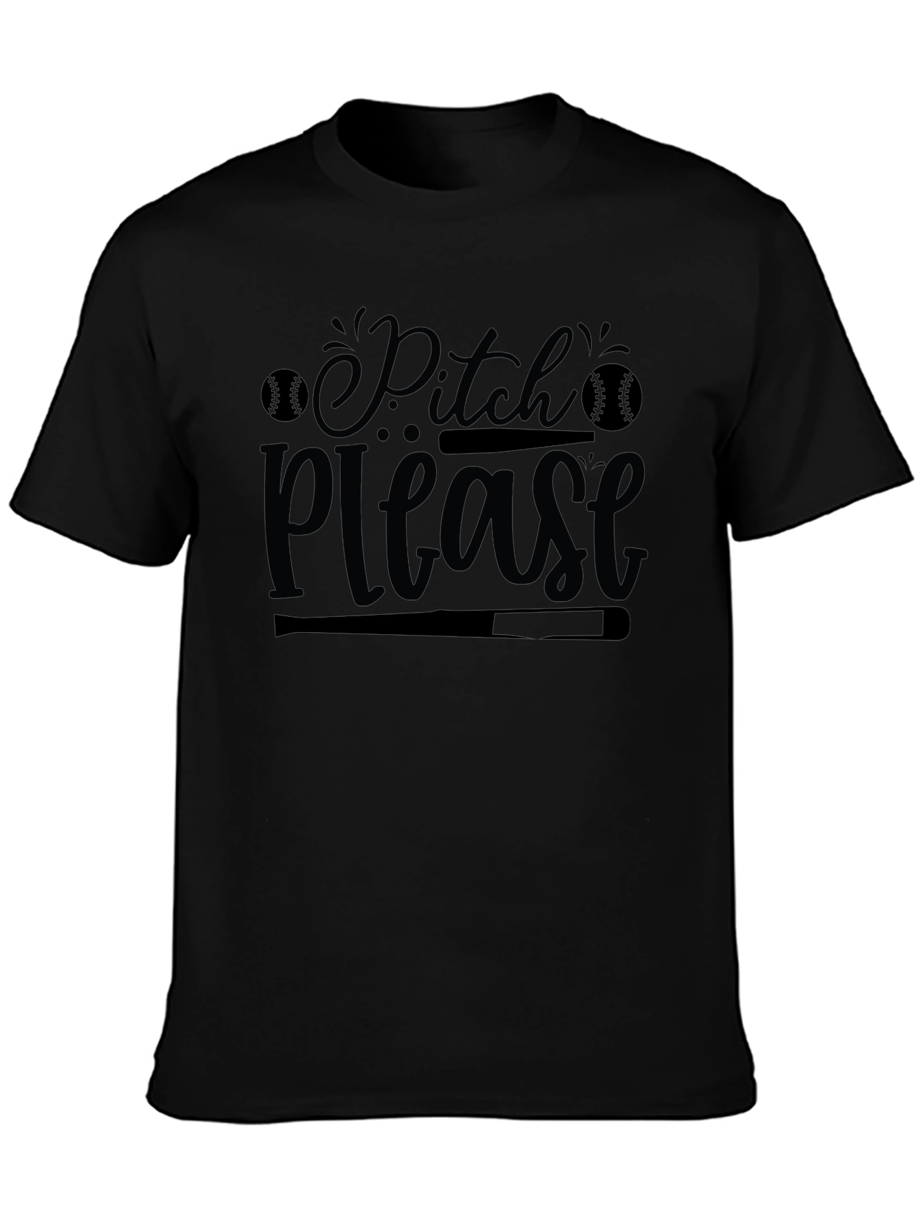 Pitch Please Baseball Graphic T-Shirt