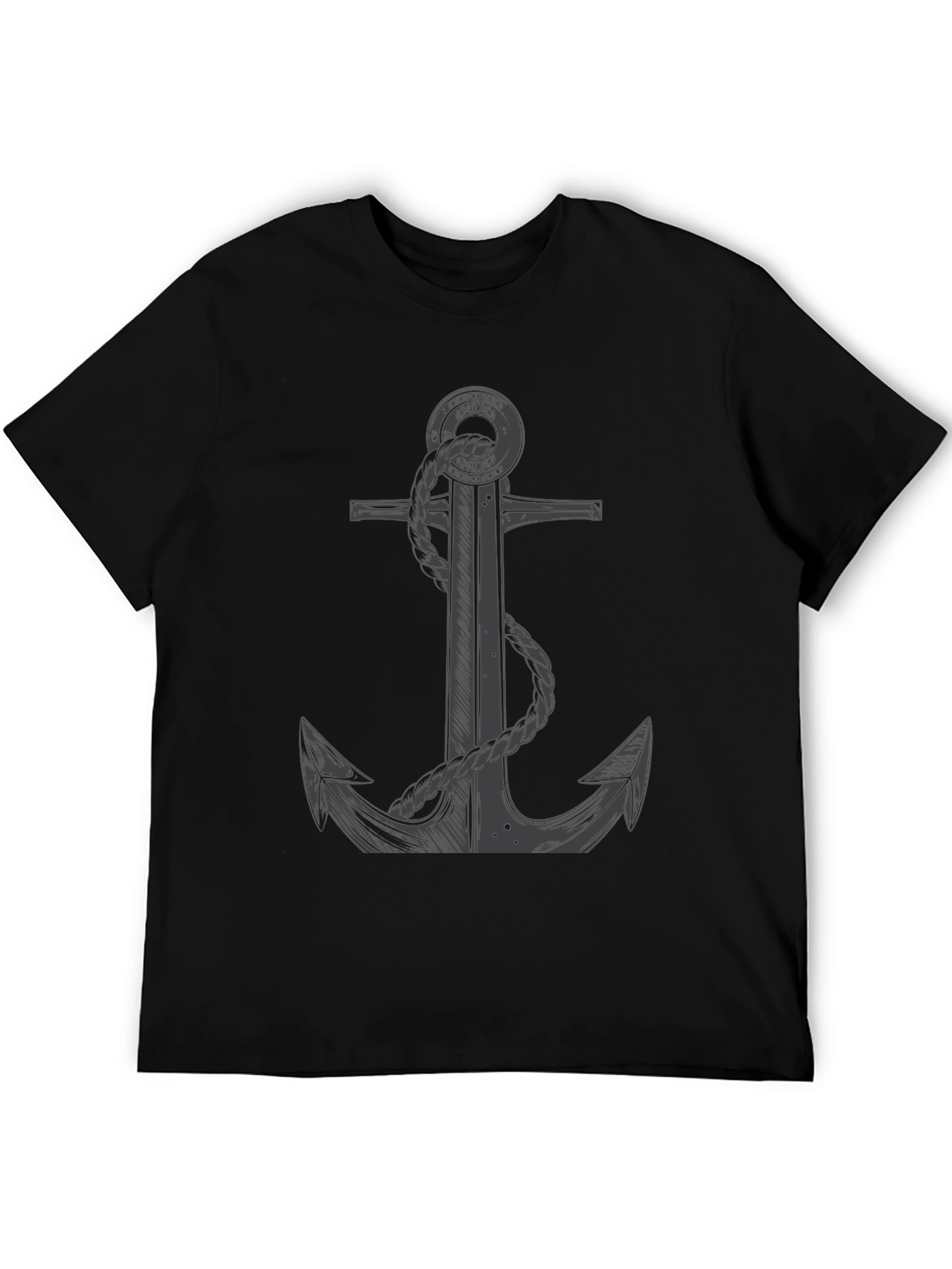 Anchor Graphic Tee - Nautical Style