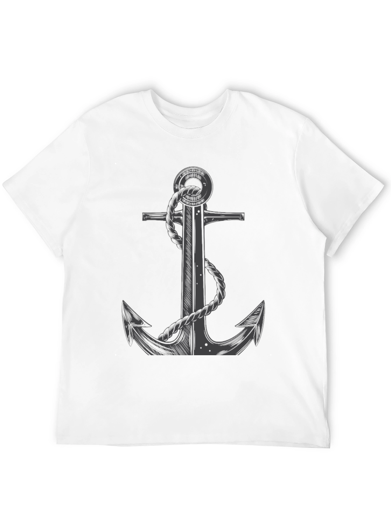 Anchor Graphic Tee - Nautical Style