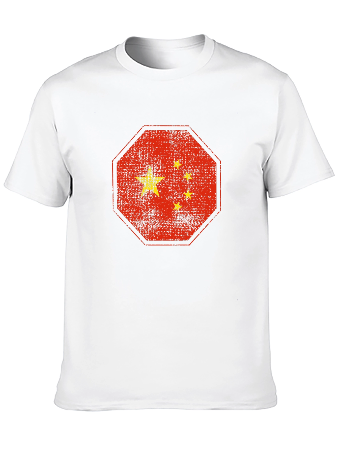 China Flag Graphic T-Shirt - Black