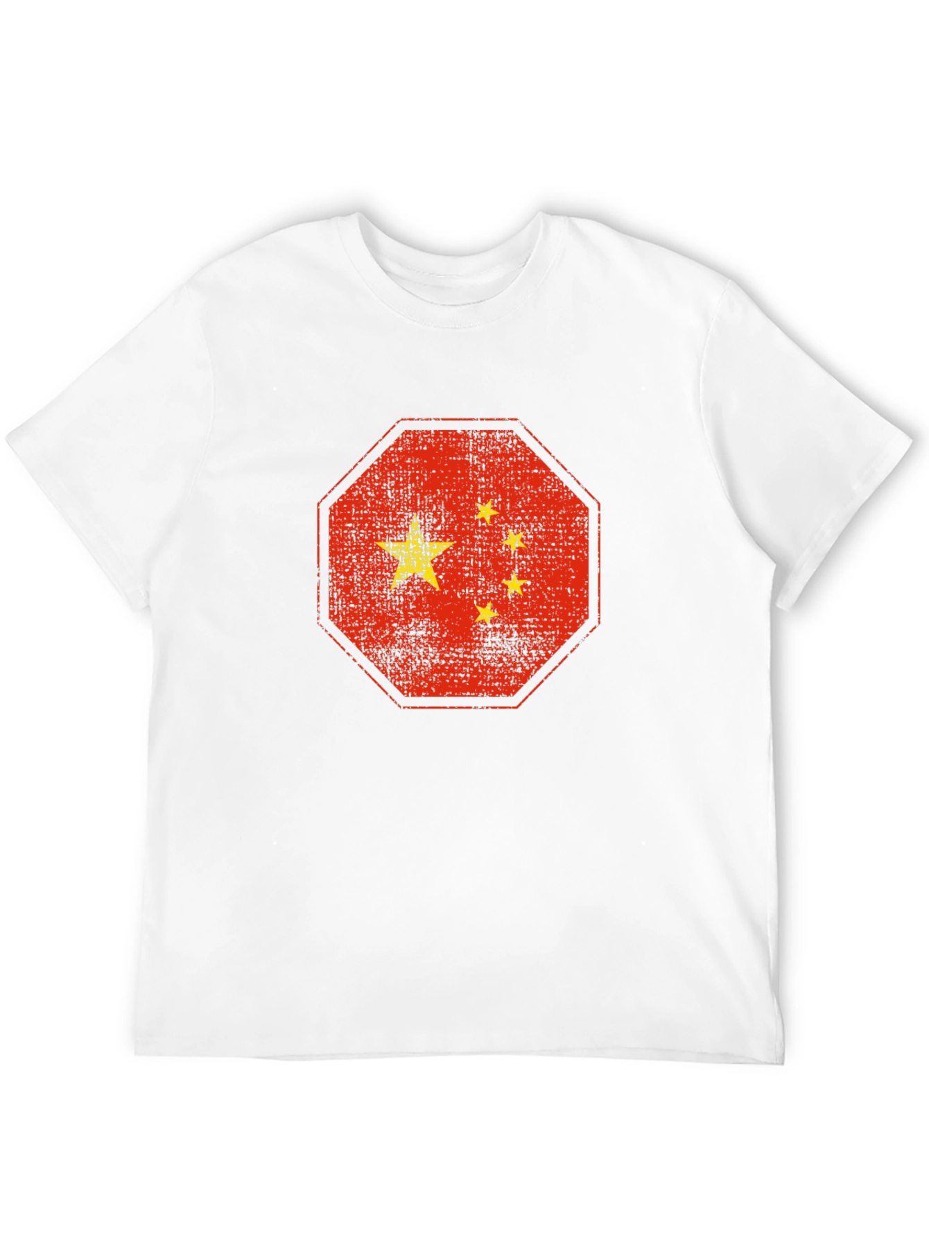 China Flag Graphic T-Shirt - Black