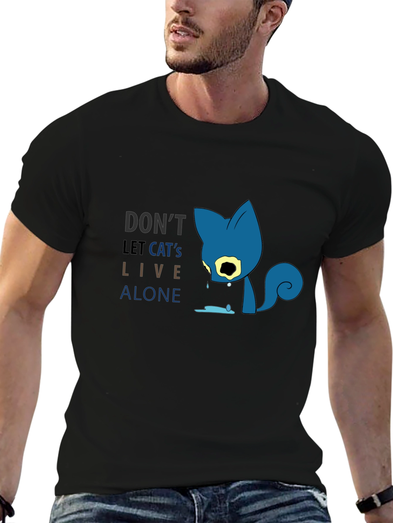 Dont Let Cats Live Alone Graphic Tee
