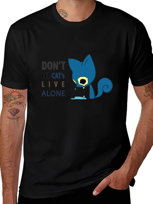 Dont Let Cats Live Alone Graphic Tee