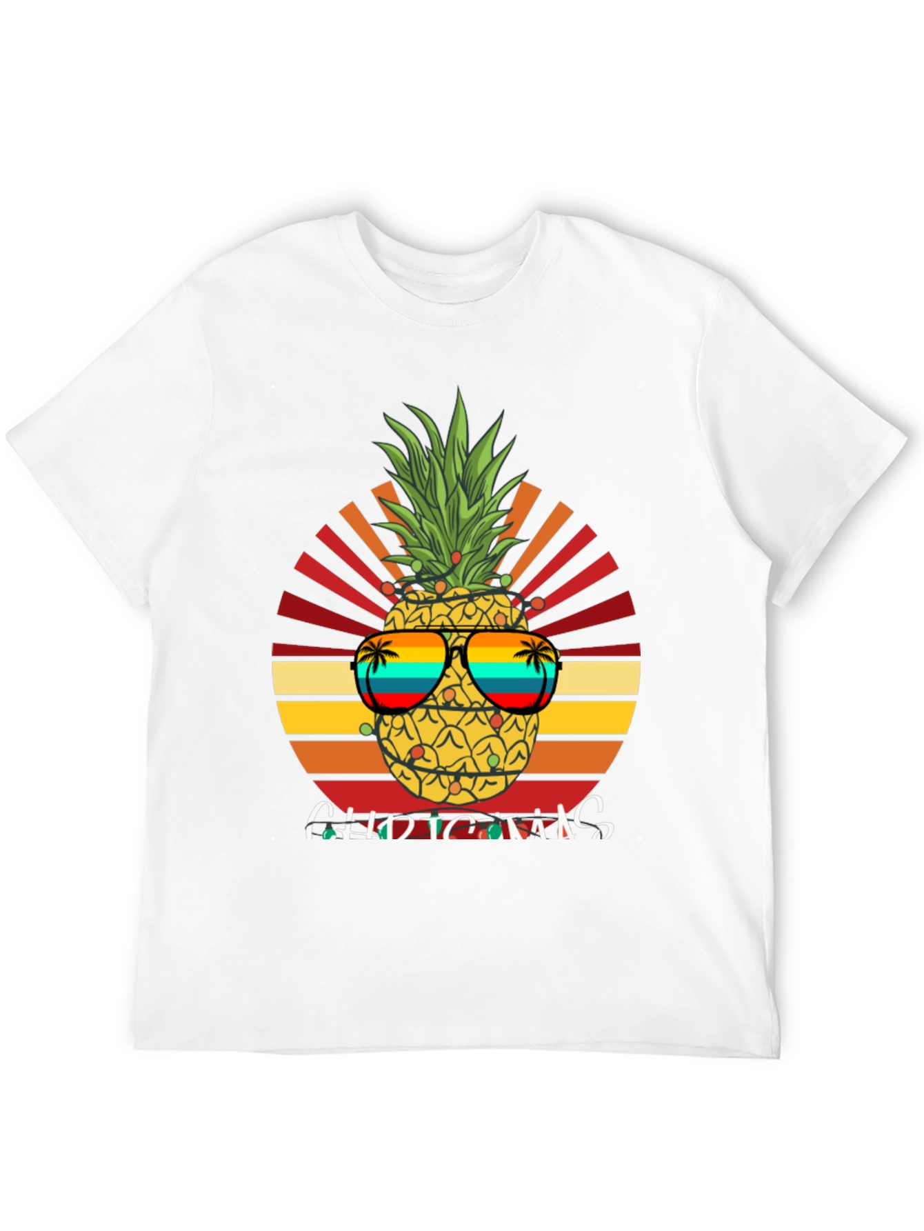 Festive Pineapple Christmas T-Shirt