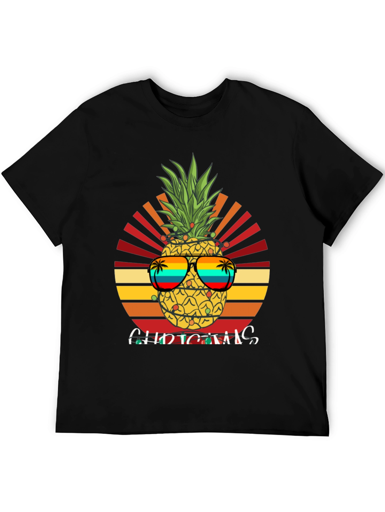 Festive Pineapple Christmas T-Shirt
