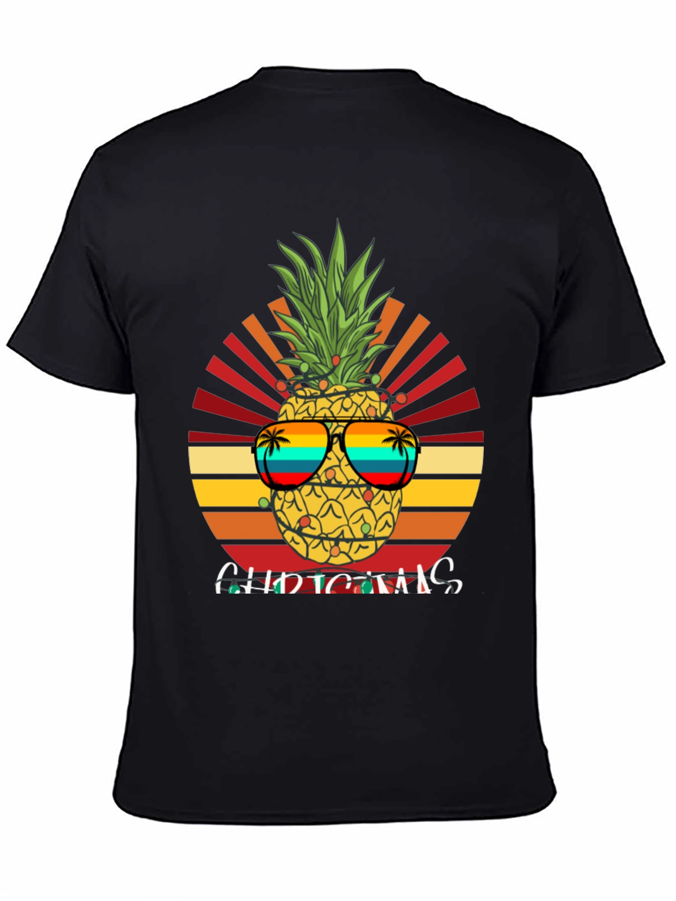 Festive Pineapple Christmas T-Shirt